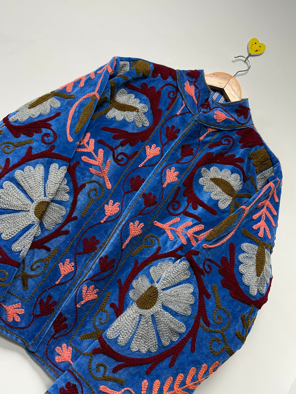 Floral Embroidered Velvet Suzani Jacket