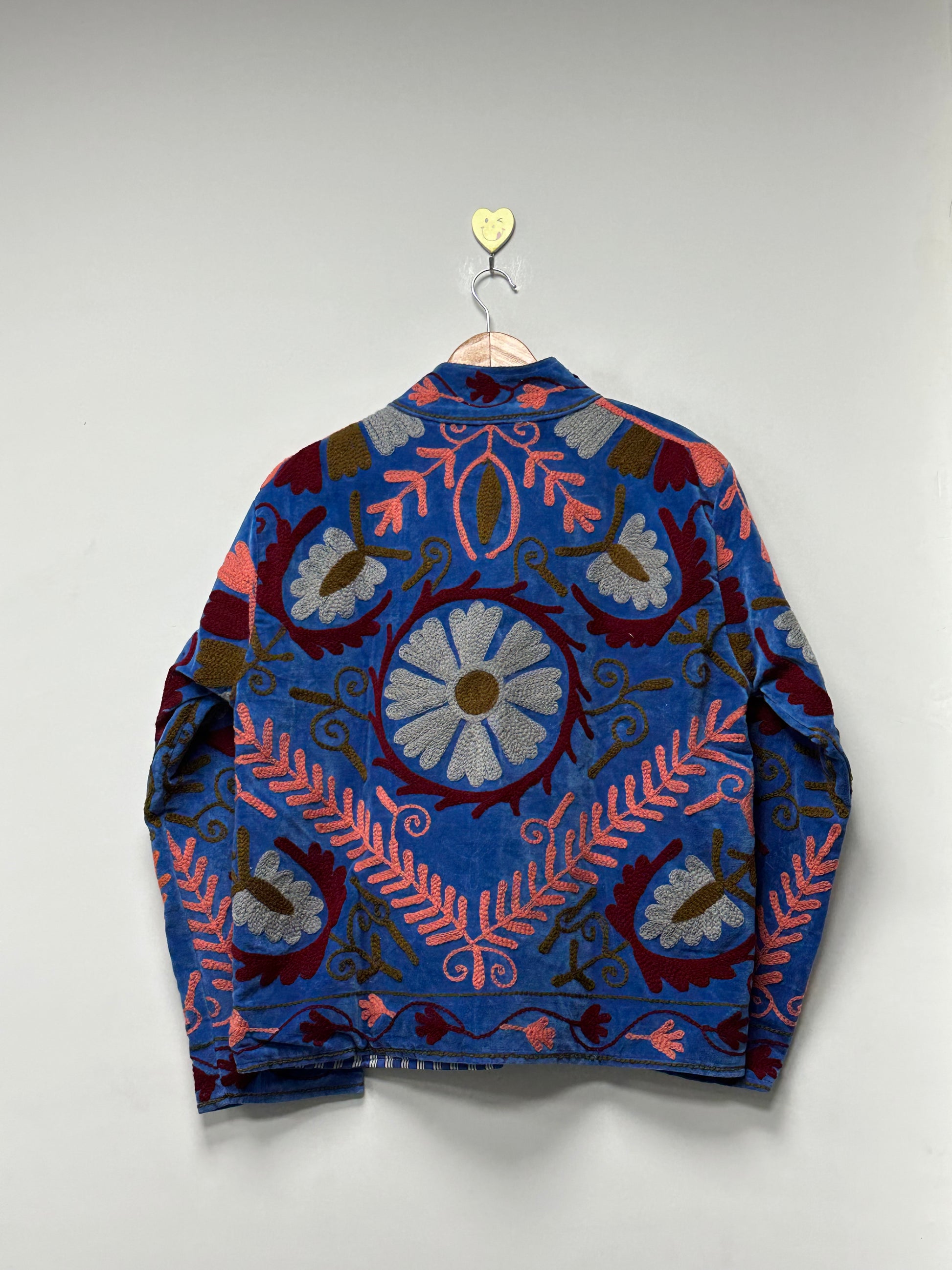 Floral Embroidered Velvet Suzani Jacket