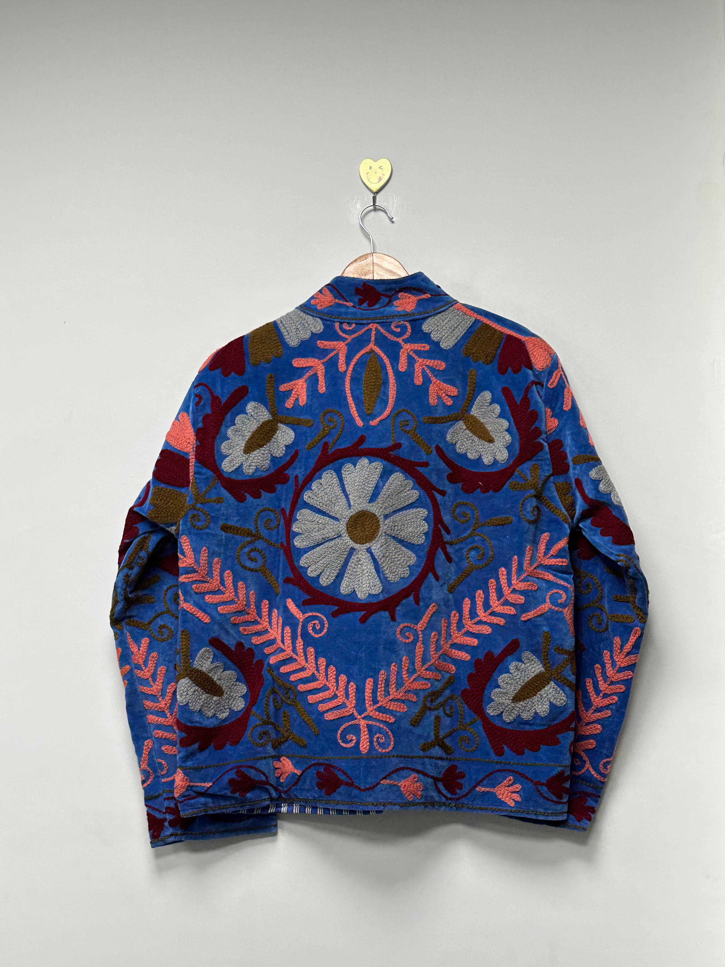 Floral Embroidered Velvet Suzani Jacket