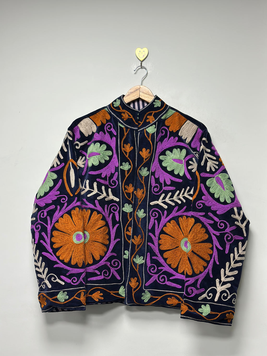 Unique Floral Suzani Jacket Handmade Ethnic Cotton Wear
