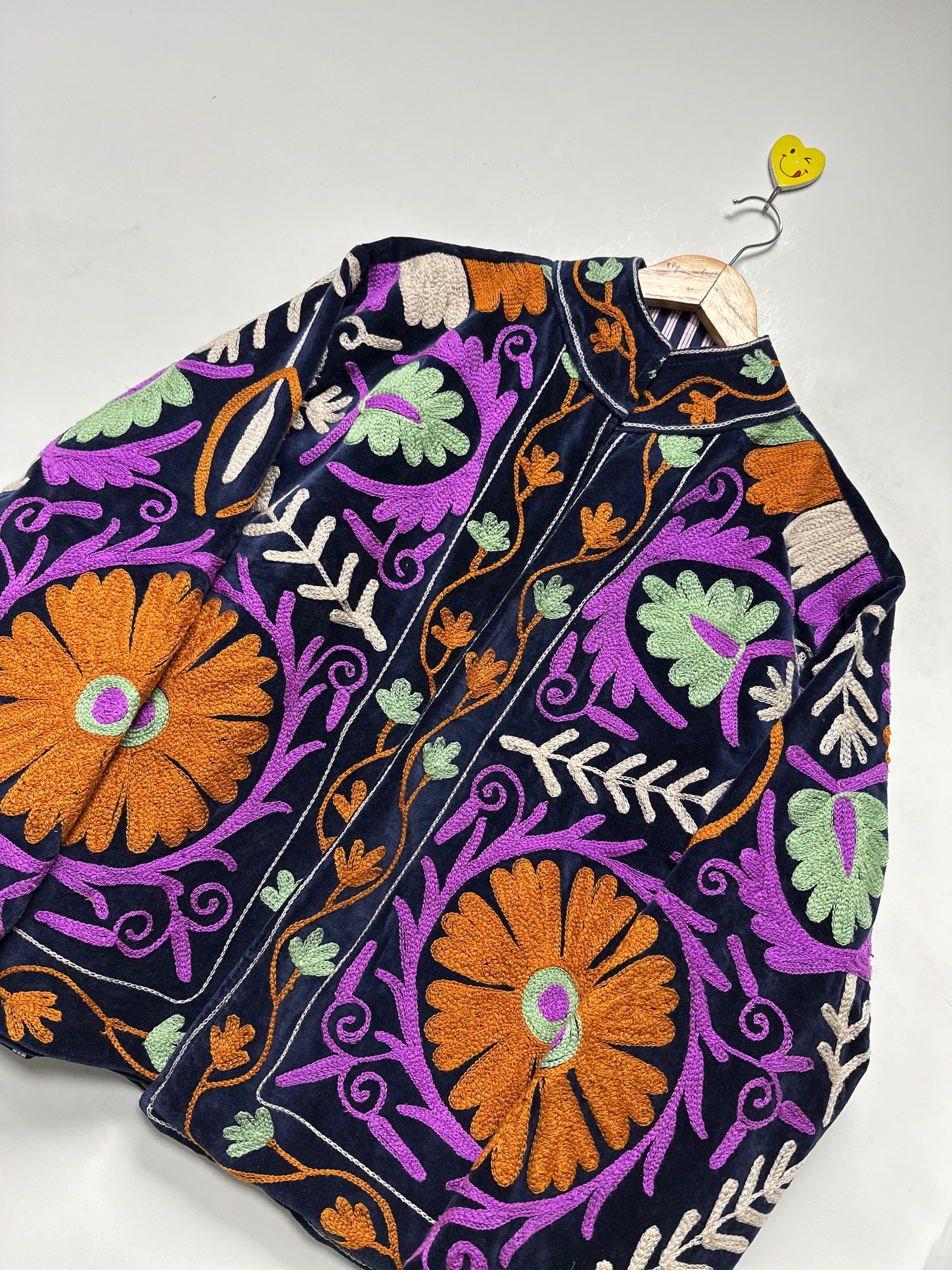 Unique Floral Suzani Jacket Handmade Ethnic Cotton Wear