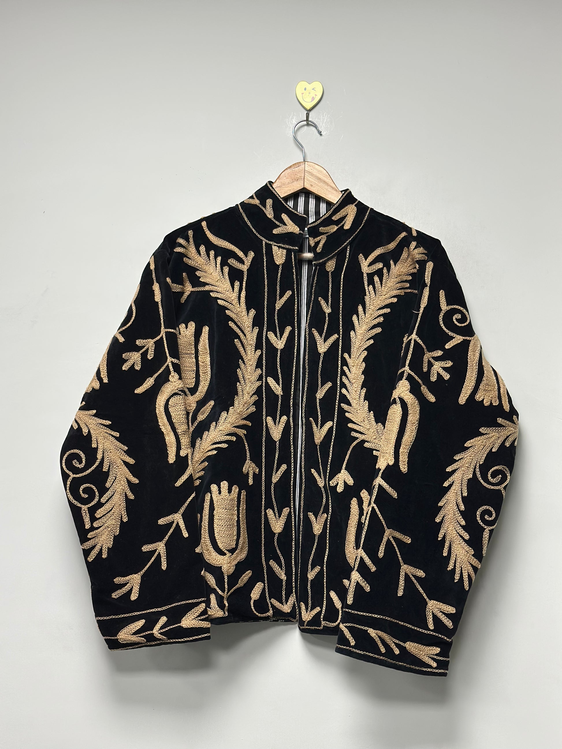Women’s Handmade Suzani Jacket Floral Cotton Embroidery