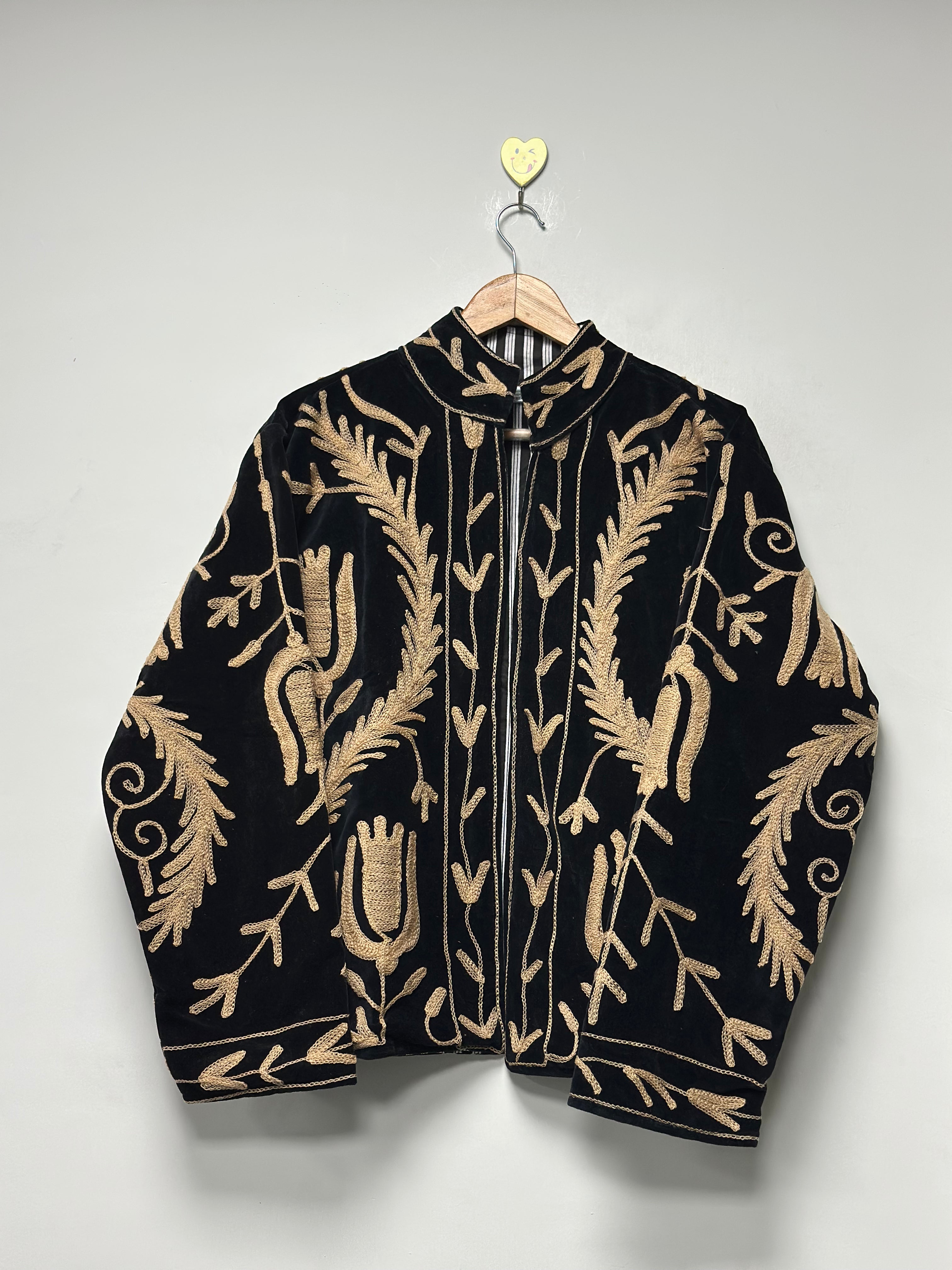 Women’s Handmade Suzani Jacket Floral Cotton Embroidery