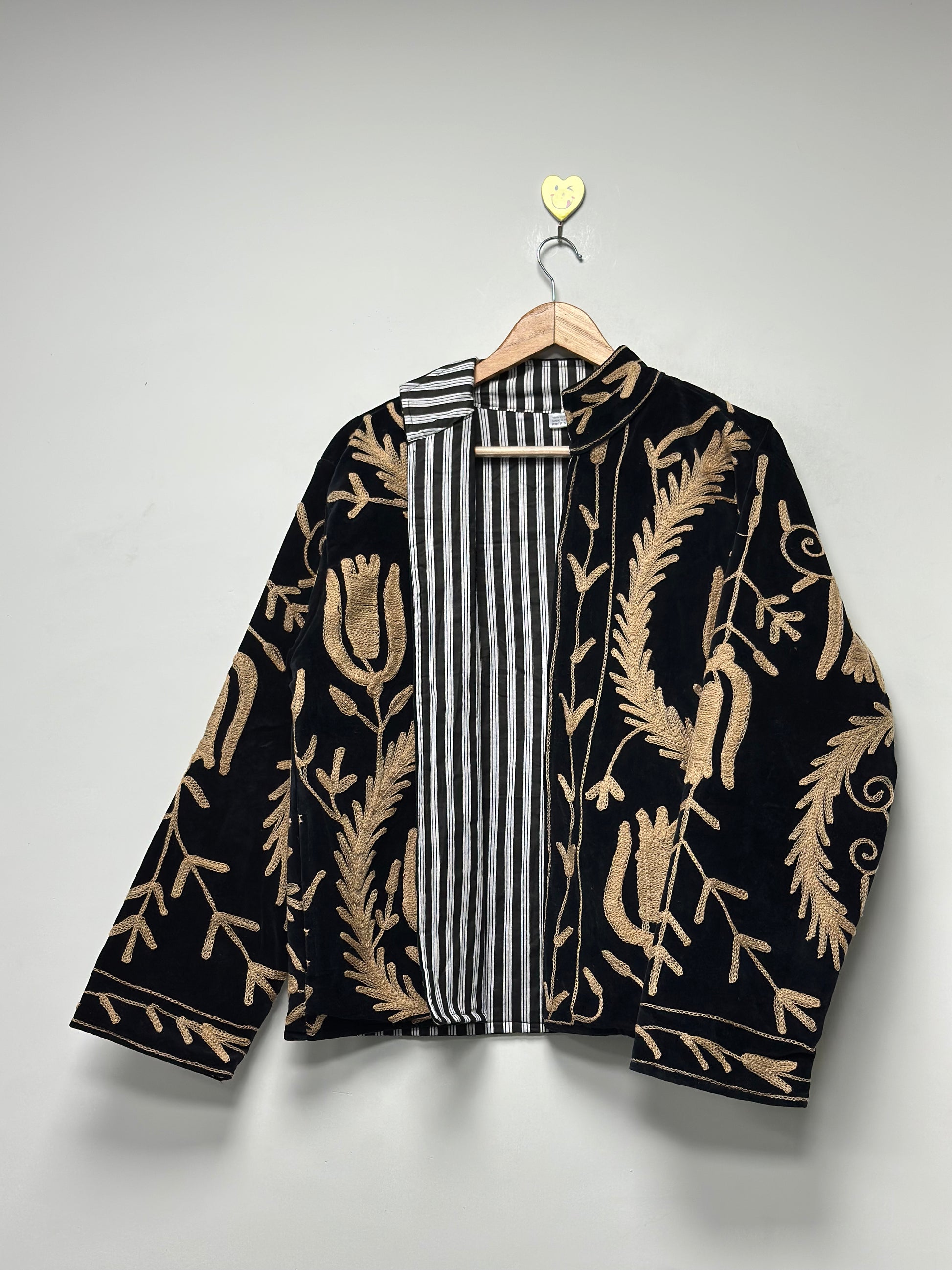 Women’s Handmade Suzani Jacket Floral Cotton Embroidery