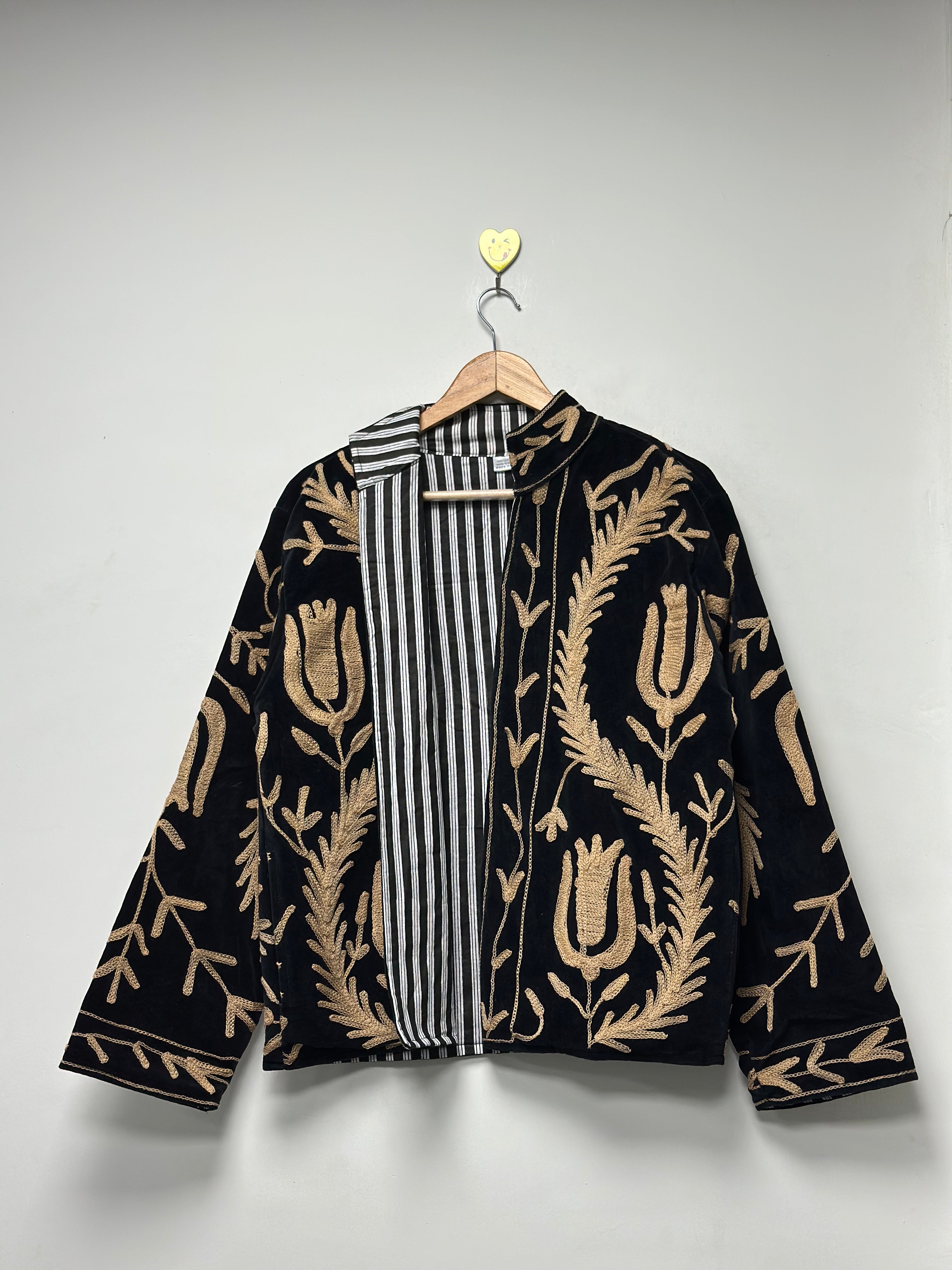 Image of Women’s Handmade Suzani Jacket Floral Cotton Embroidery