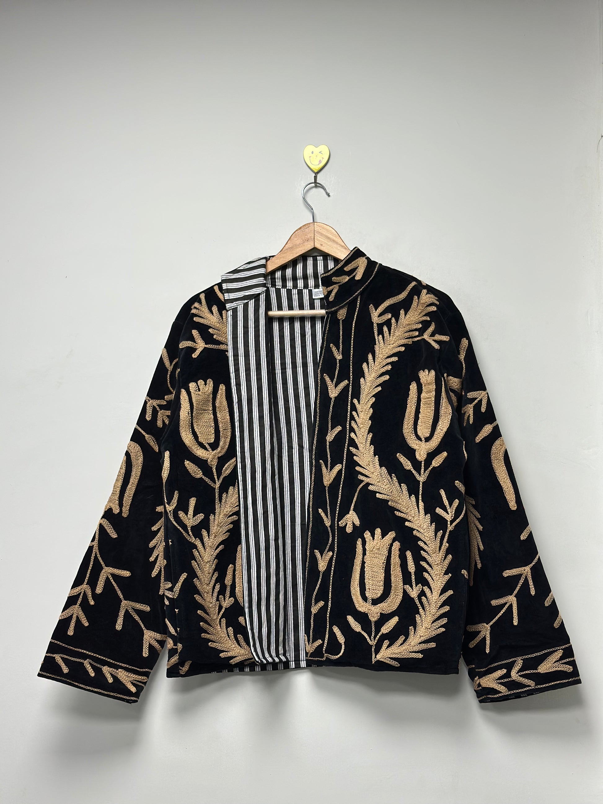 Women’s Handmade Suzani Jacket Floral Cotton Embroidery