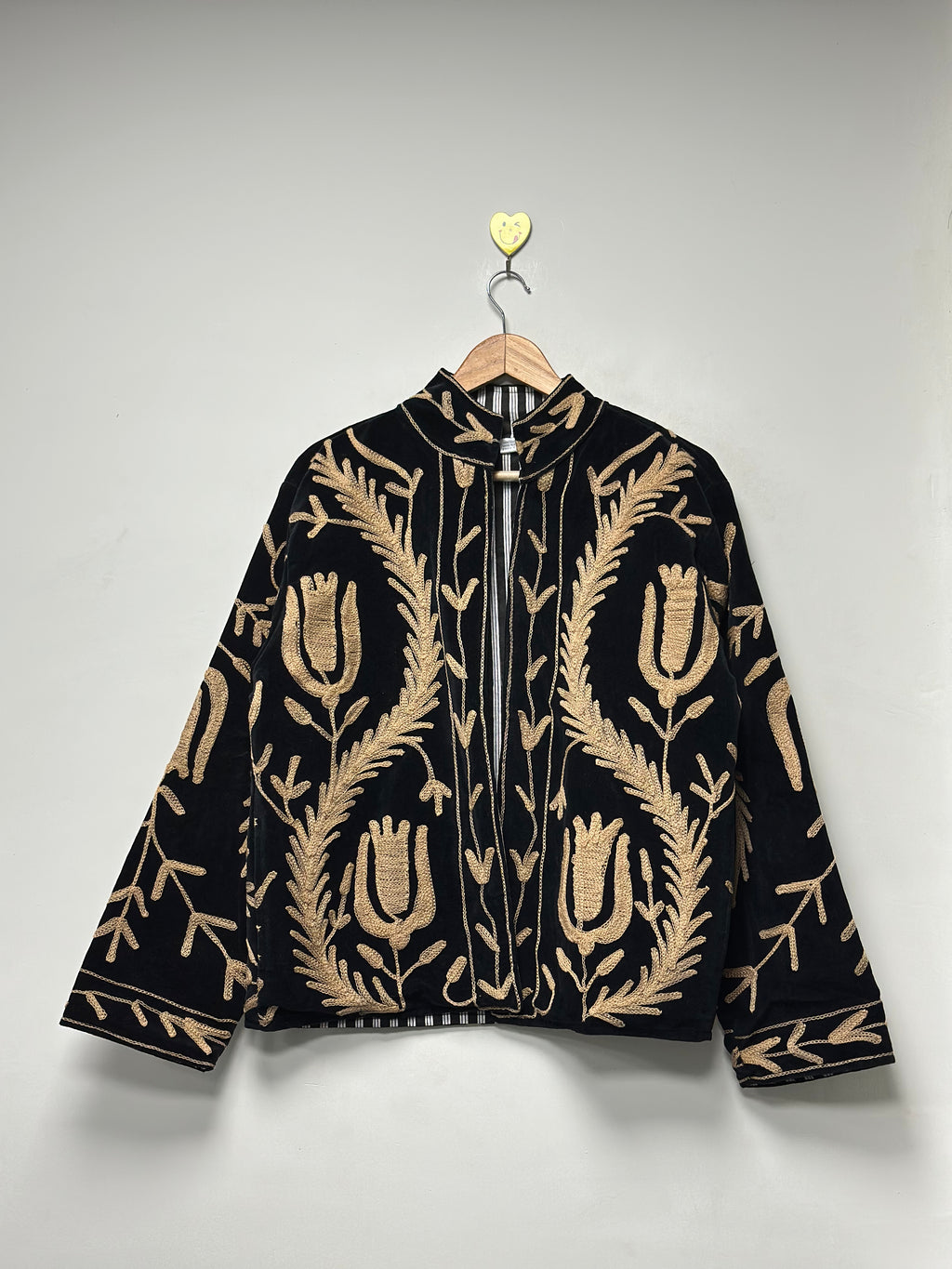 Women’s Handmade Suzani Jacket Floral Cotton Embroidery
