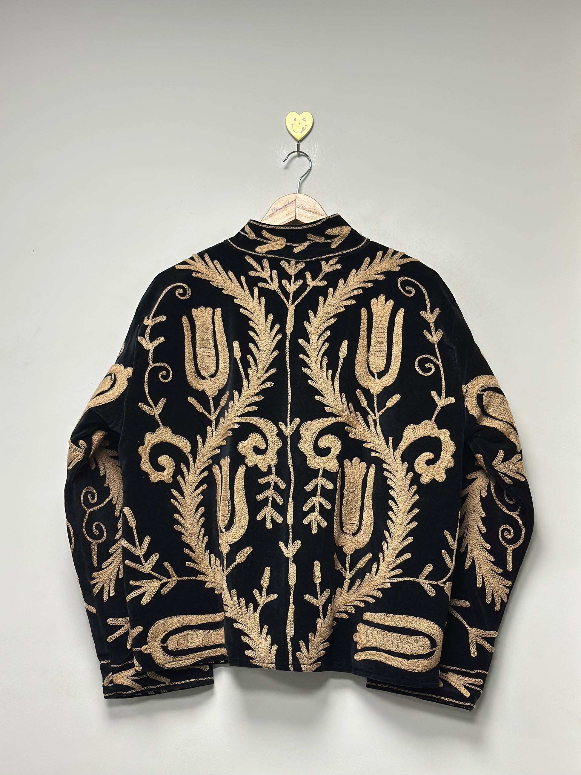 Women’s Handmade Suzani Jacket Floral Cotton Embroidery