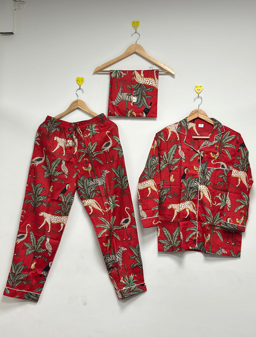 Floral Print Women Pajama Set Soft Cotton Sleepwear