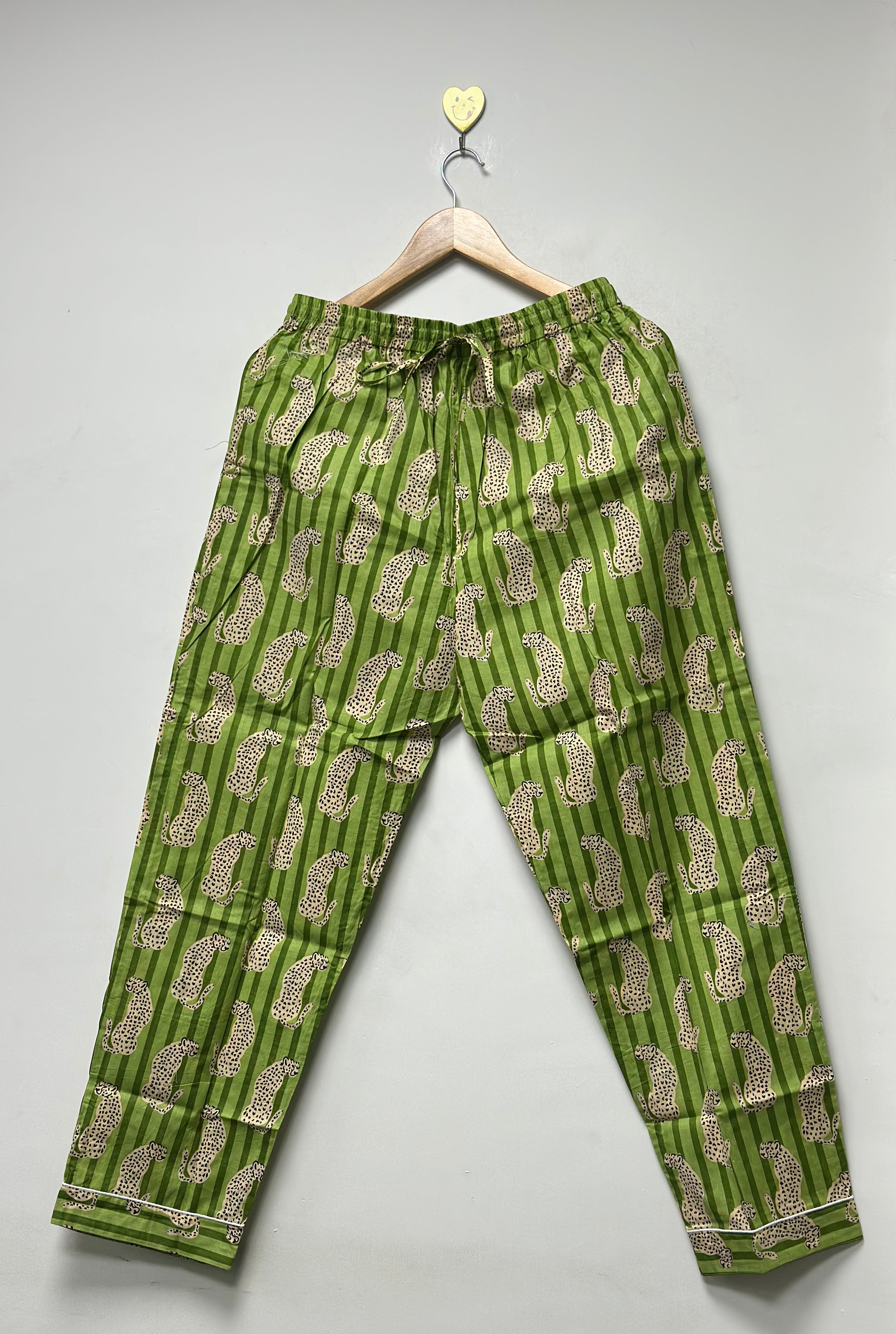 Image of Women’s Floral Cotton Pajama Set Handmade Soft Pj set
