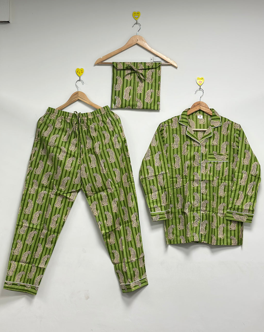 Women’s Floral Cotton Pajama Set Soft Handmade PJ Night Suit