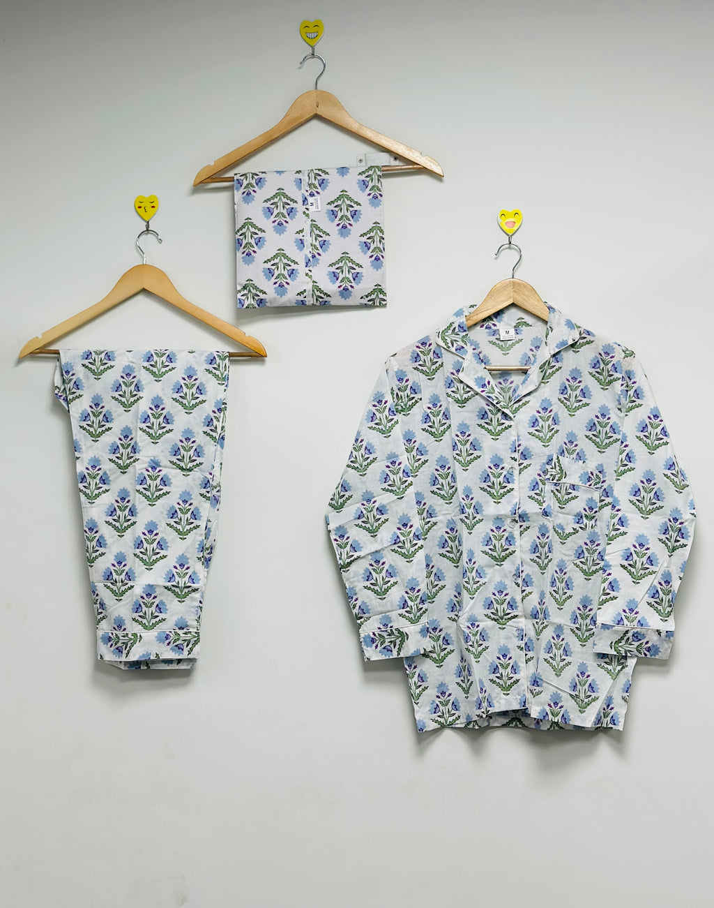 Premium Women’s PJ Set Floral Cotton Nightwear