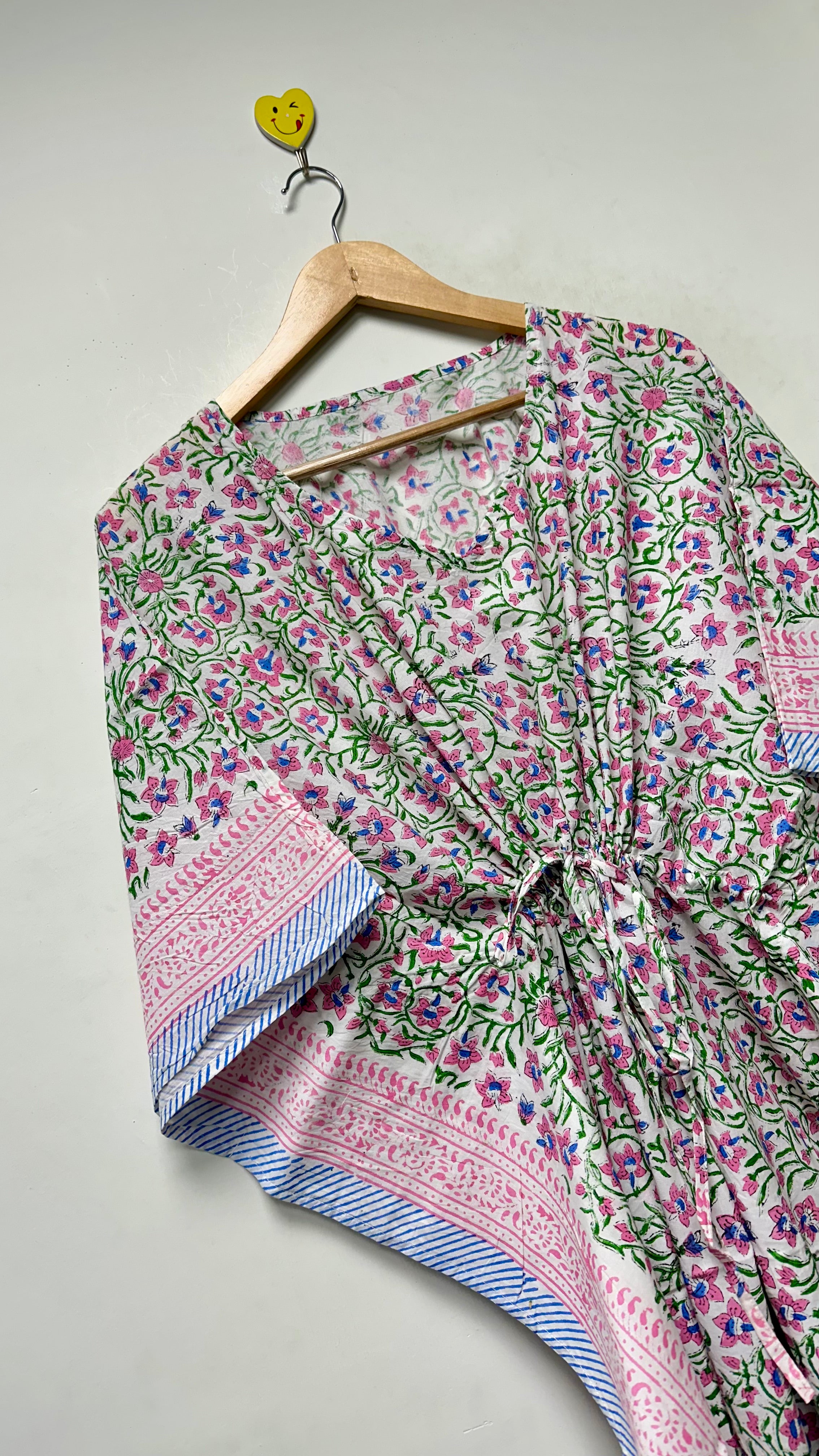 Handmade Floral Cotton Kaftan for Women Premium Printed Kaftan womens