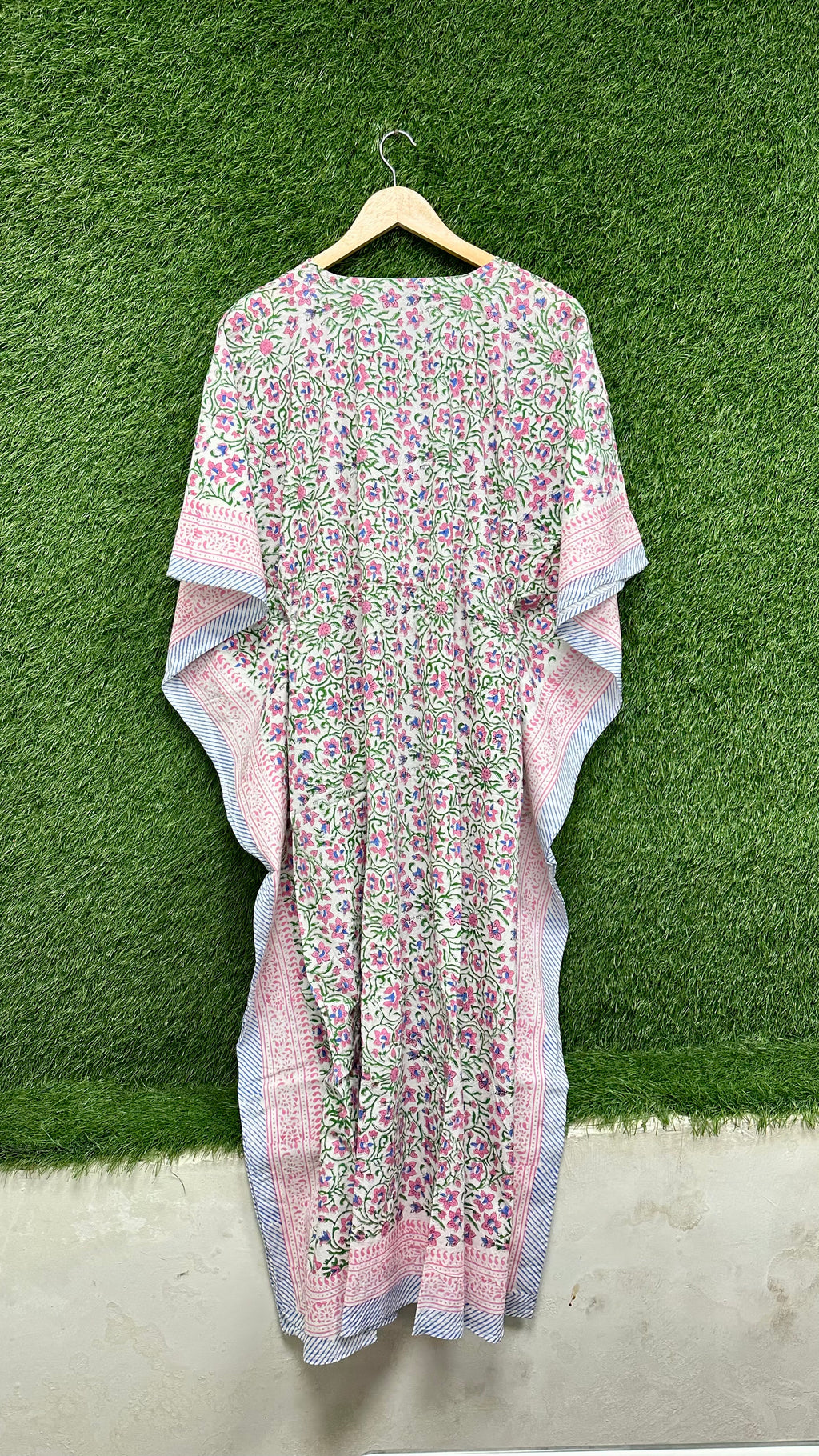 Handmade Floral Cotton Kaftan for Women Premium Printed Kaftan womens