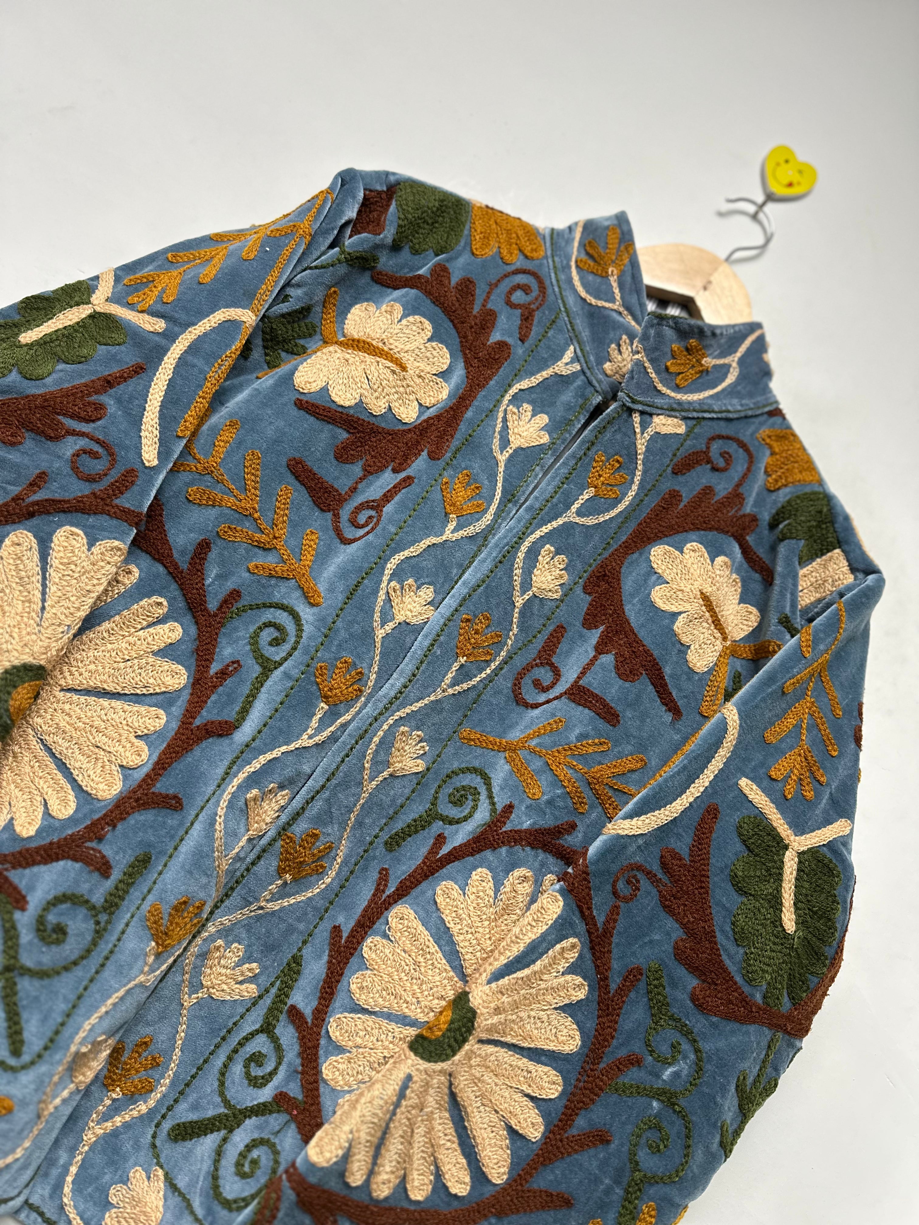 Image of Colorful Bohemian Cotton Suzani Jacket