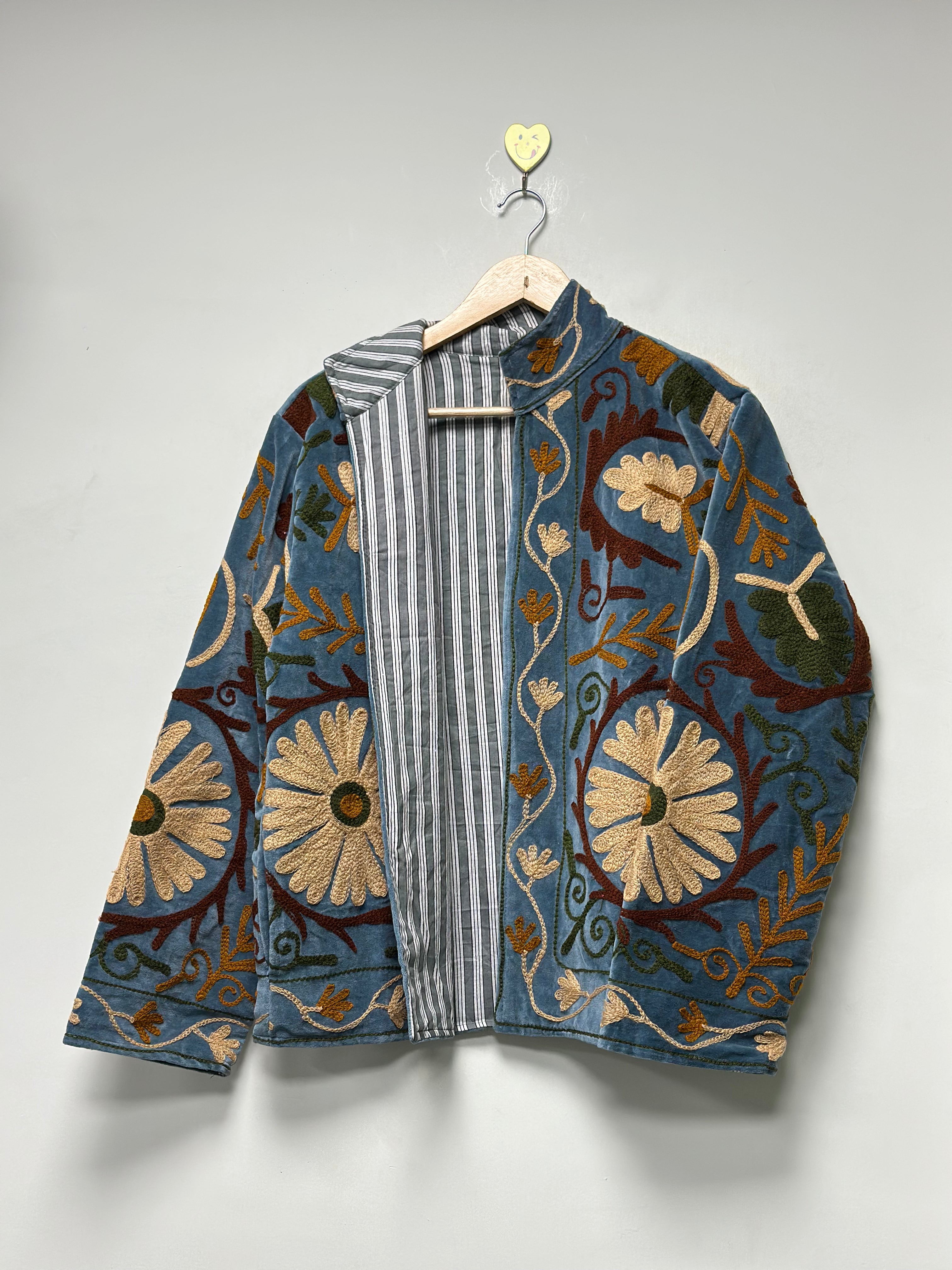 Colorful Bohemian Cotton Suzani Jacket