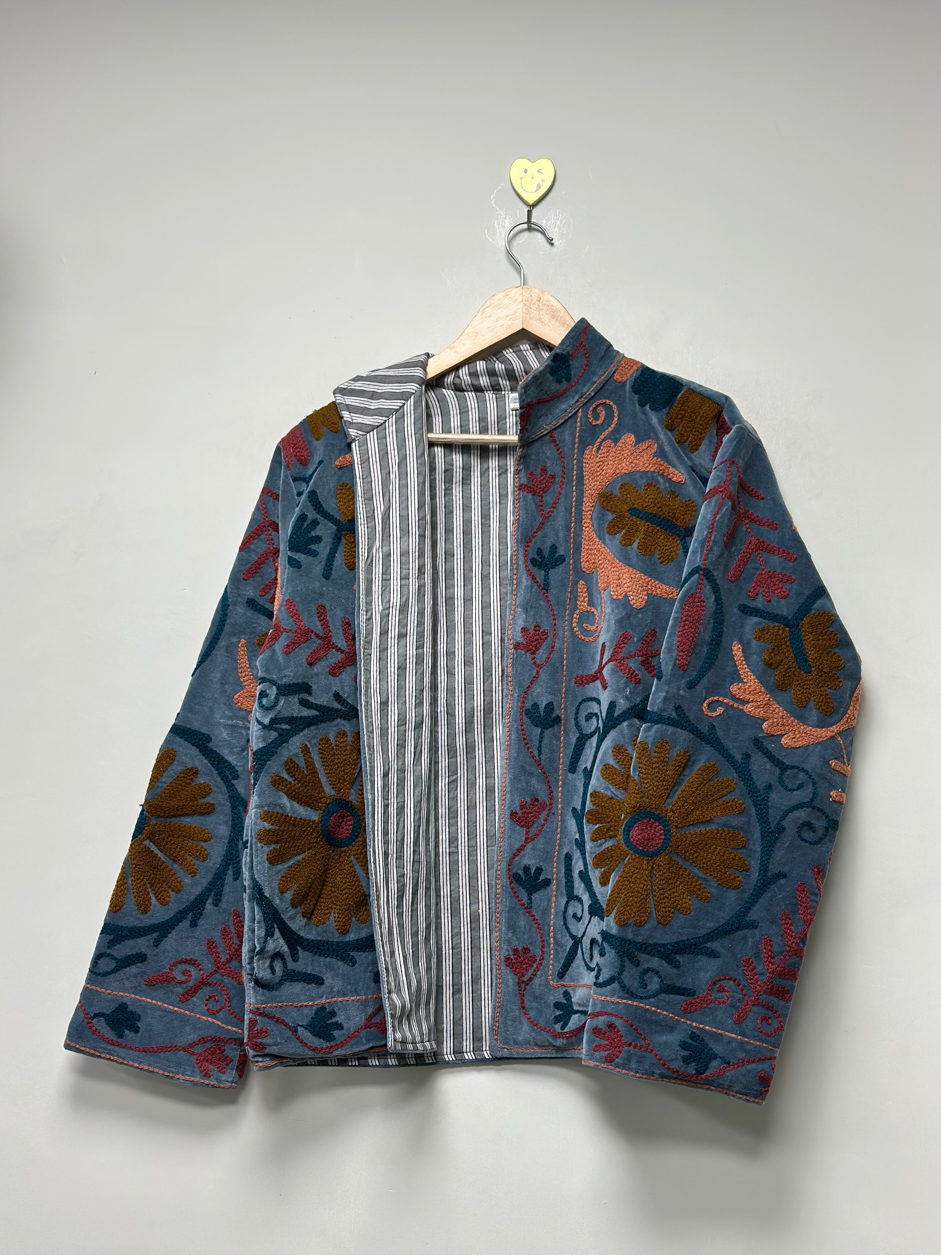 Bohemian Handmade Cotton Suzani Jacket for Women