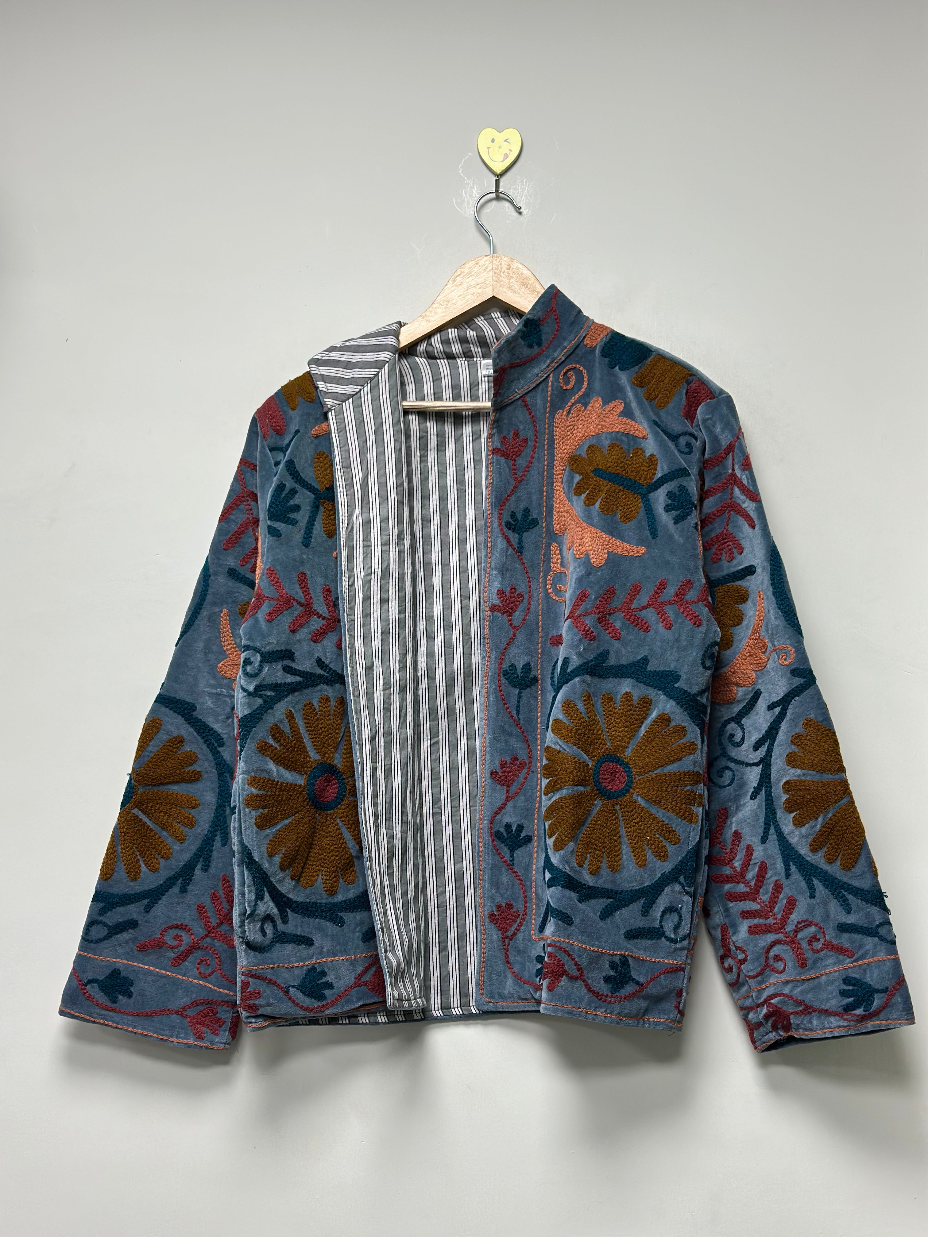Bohemian Handmade Cotton Suzani Jacket for Women