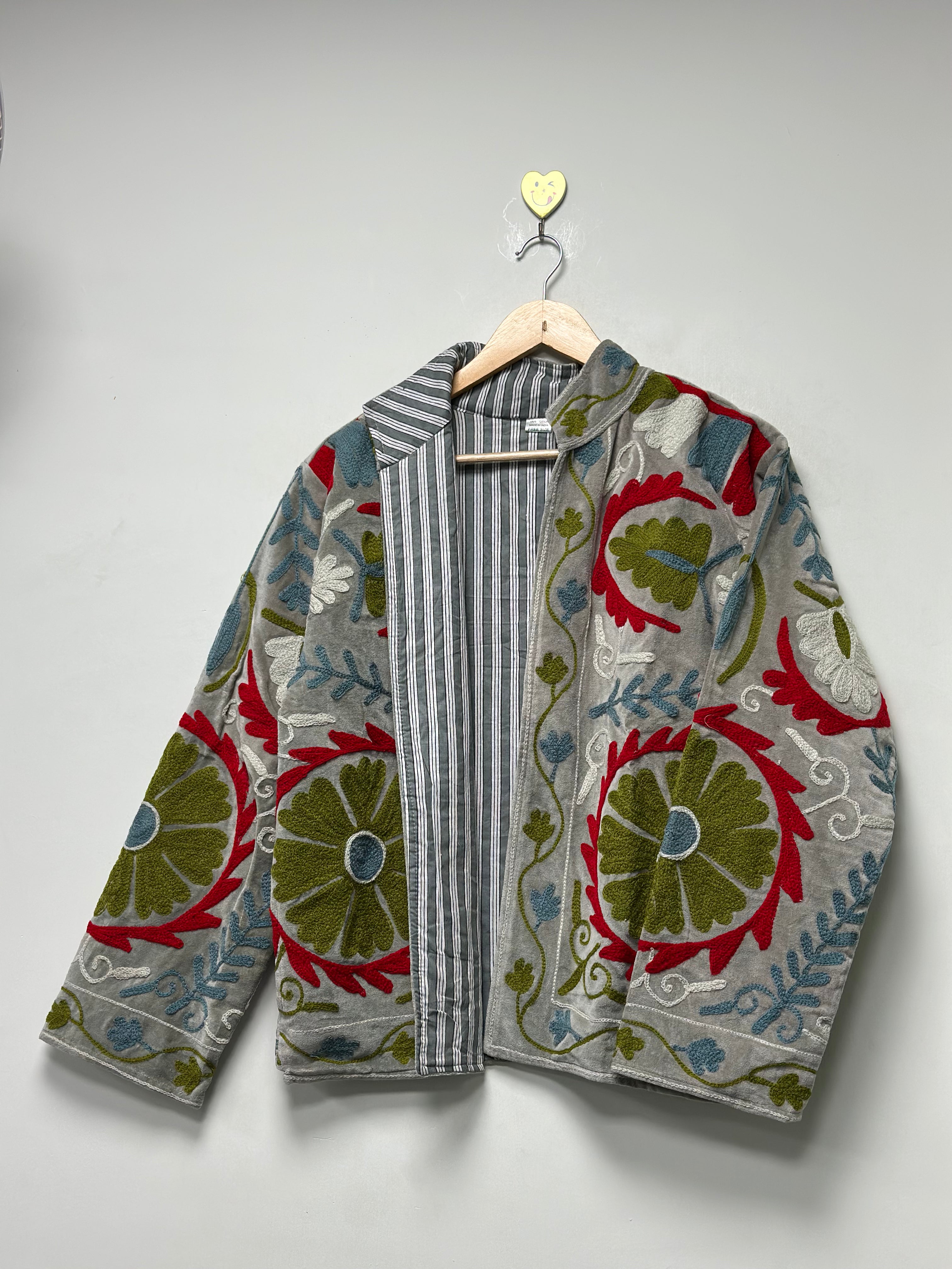 Black Handmade Cotton Boho Jacket