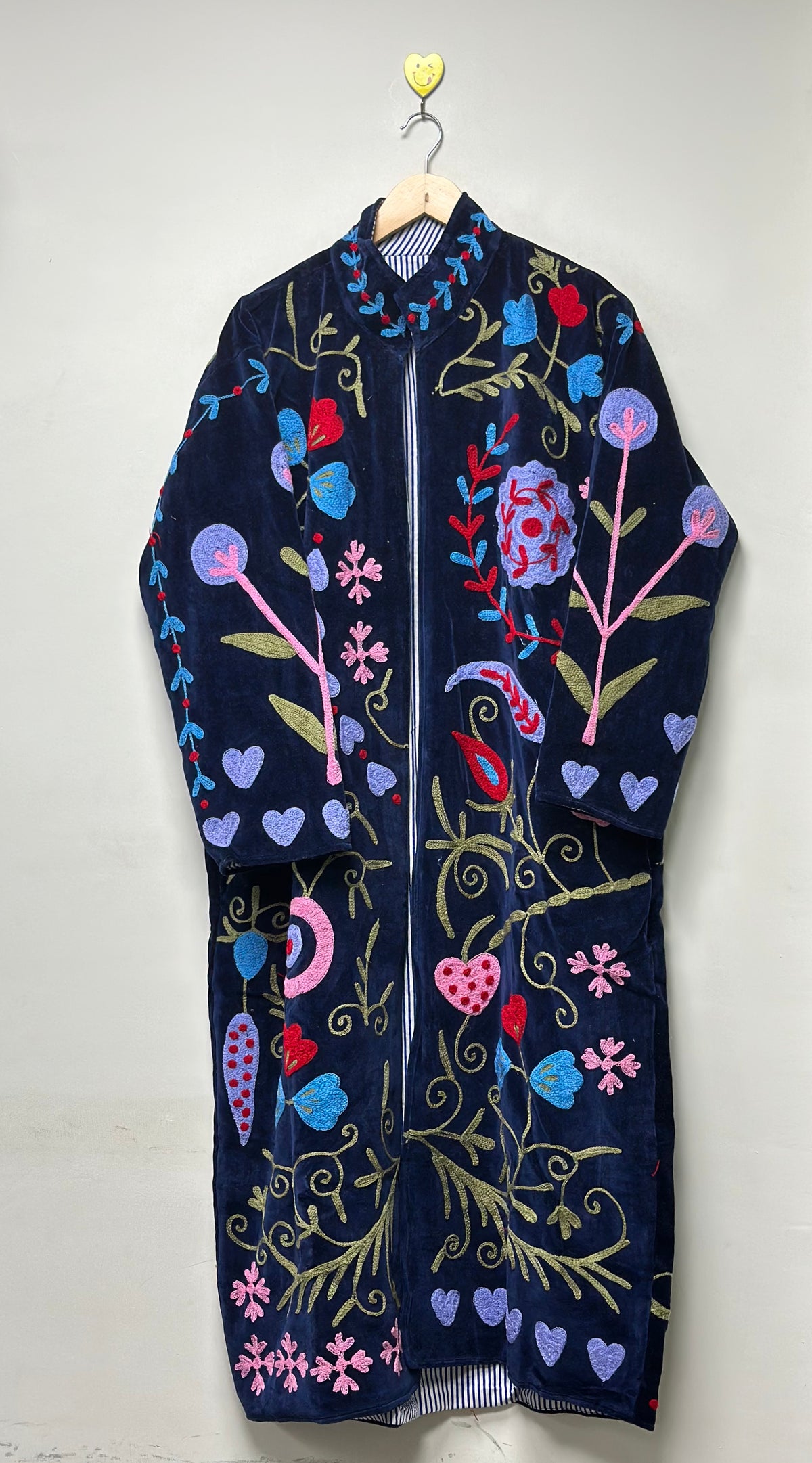 Long Velvet Suzani Jacket