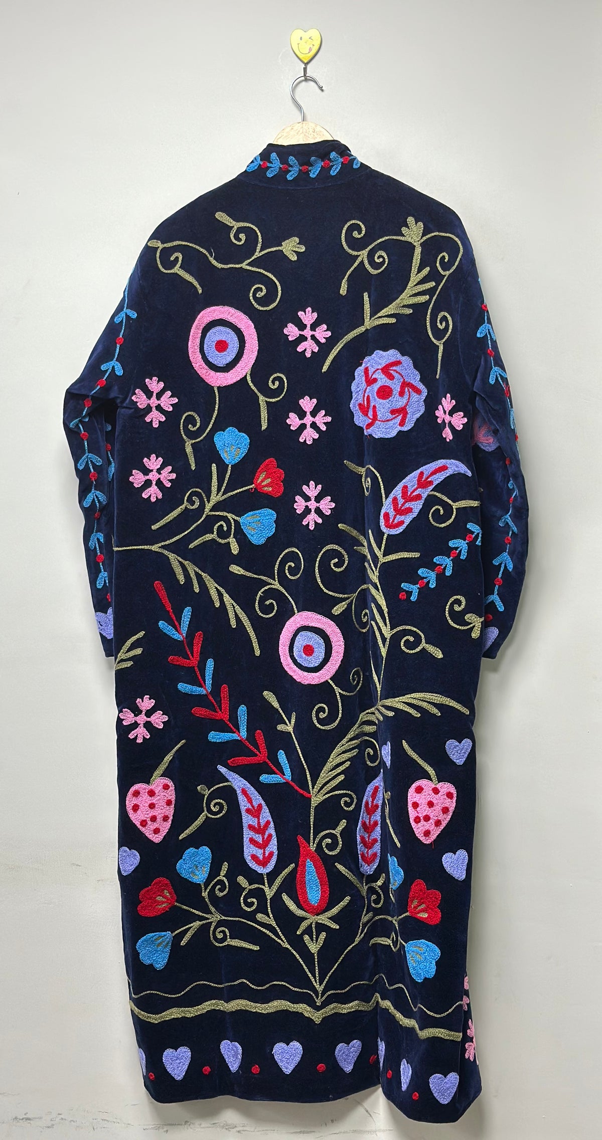 Long Velvet Suzani Jacket