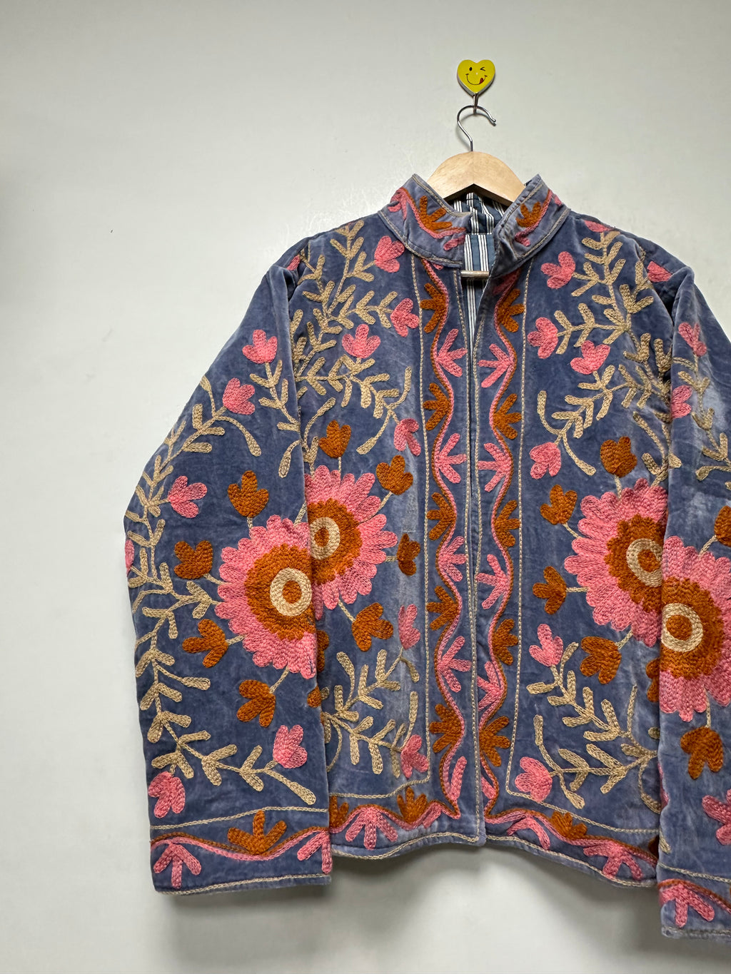 Suzani Embroidered Jacket for women Boho Floral Coat