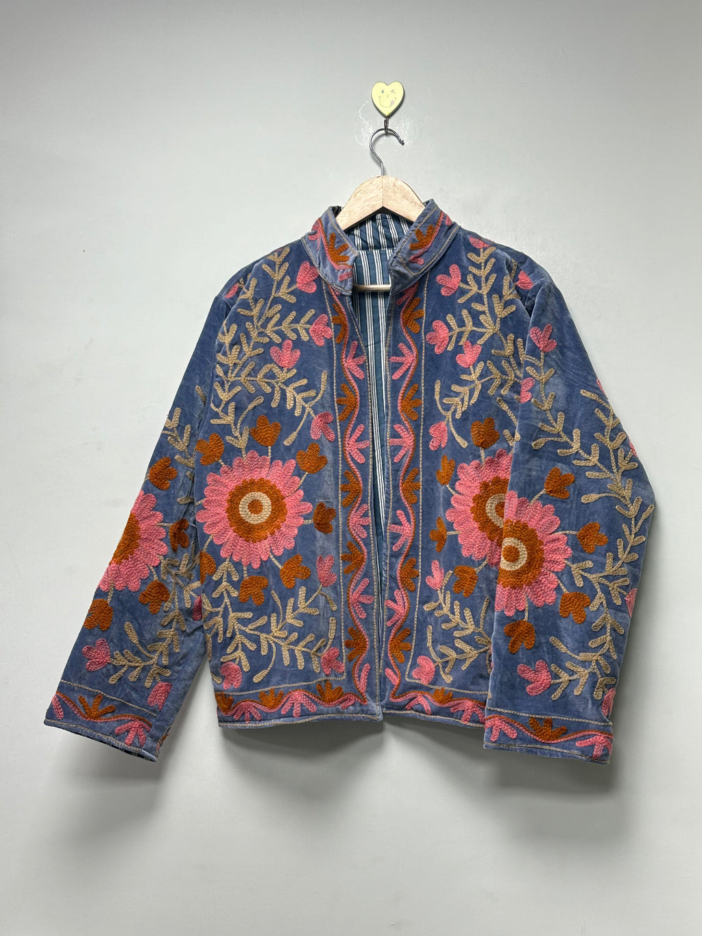 Suzani Embroidered Jacket for women Boho Floral Coat
