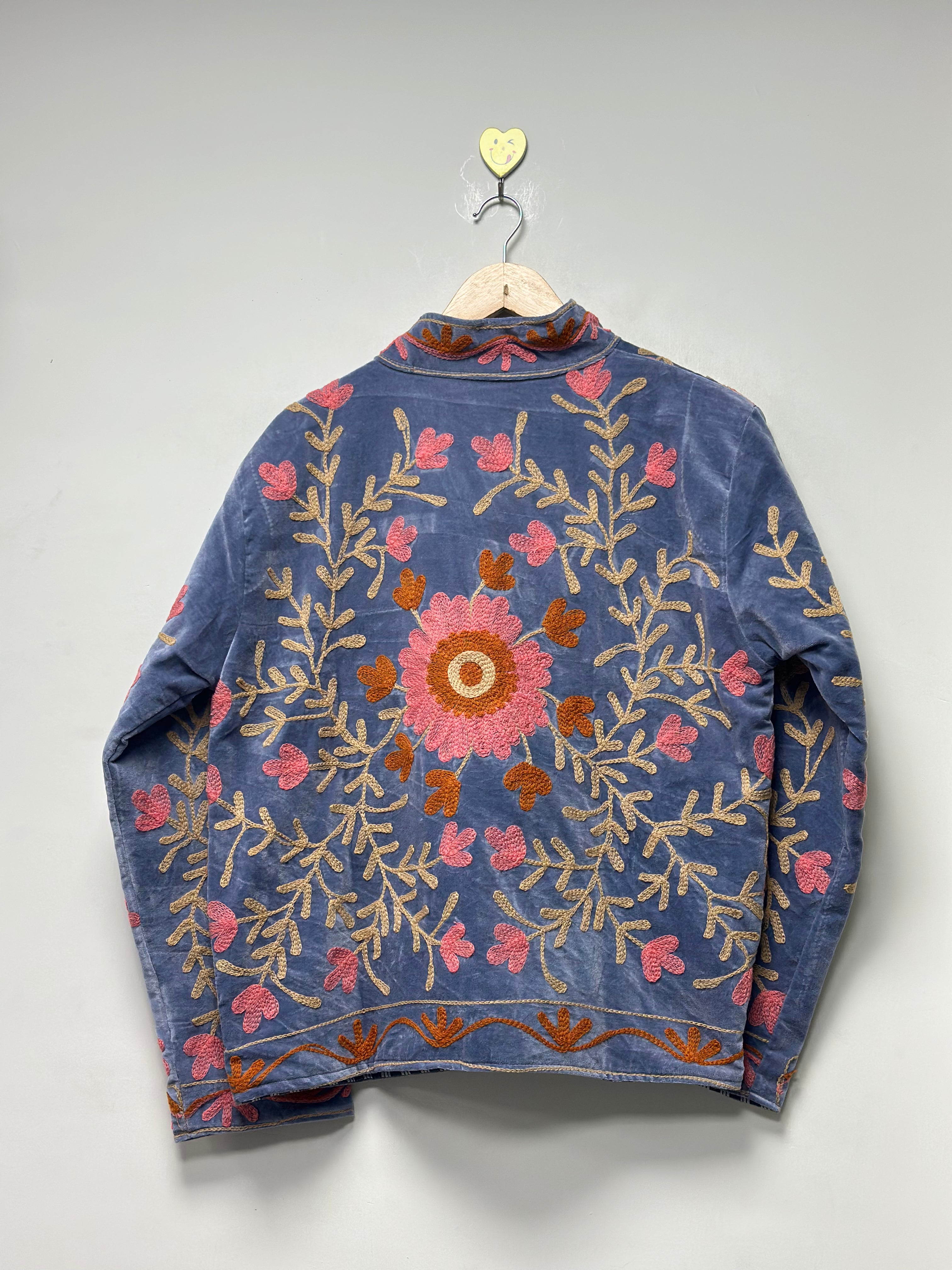 Image of Suzani Embroidered Jacket for women Boho Floral Coat