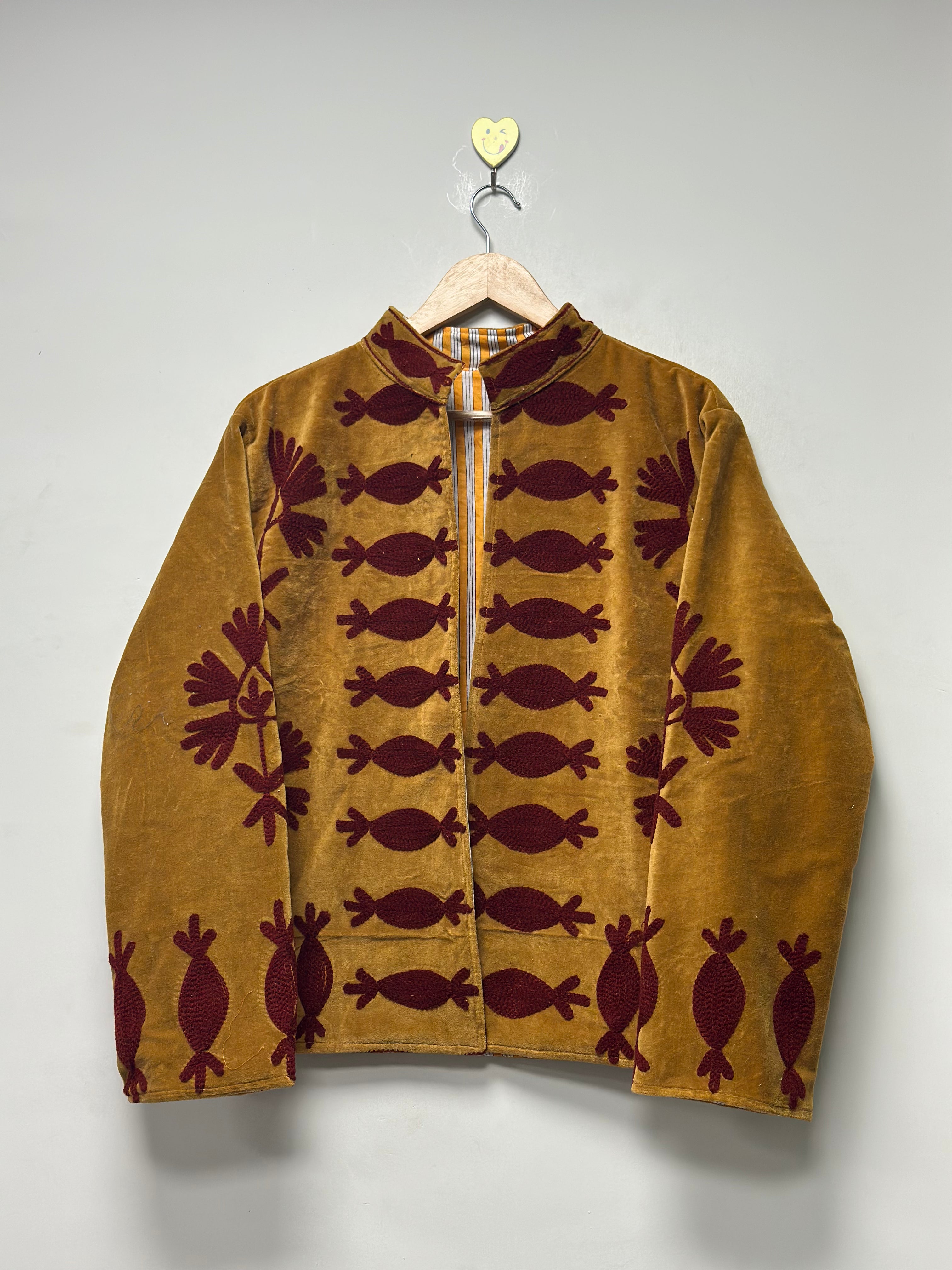 Indian Boho suzani jacket festival winterwear coat