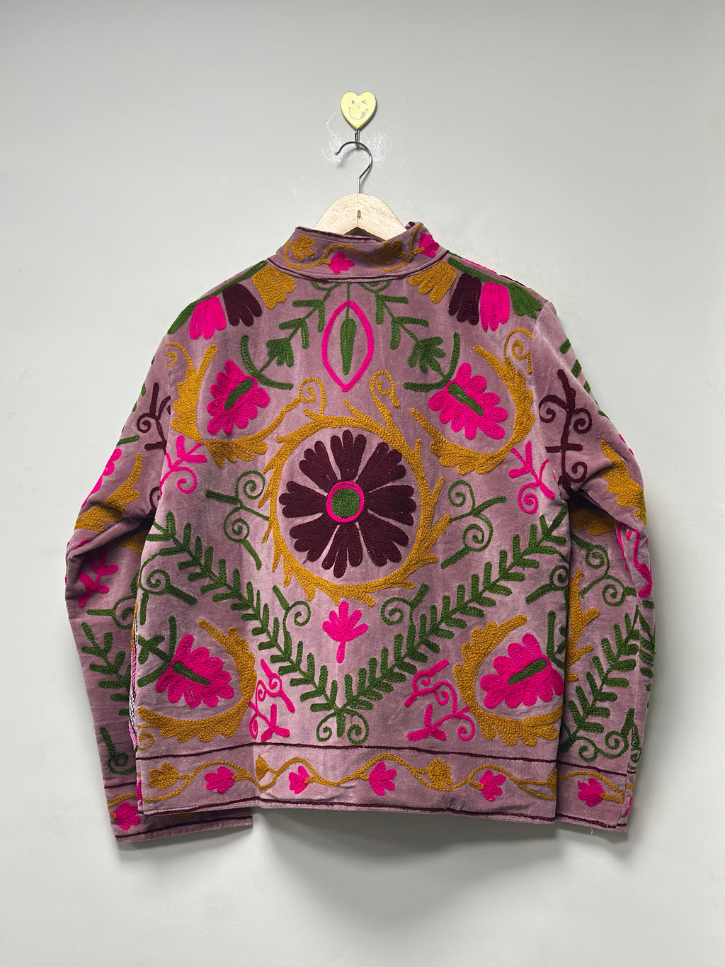 Velvet Suzani Jacket womens Floral Embroidery Coat