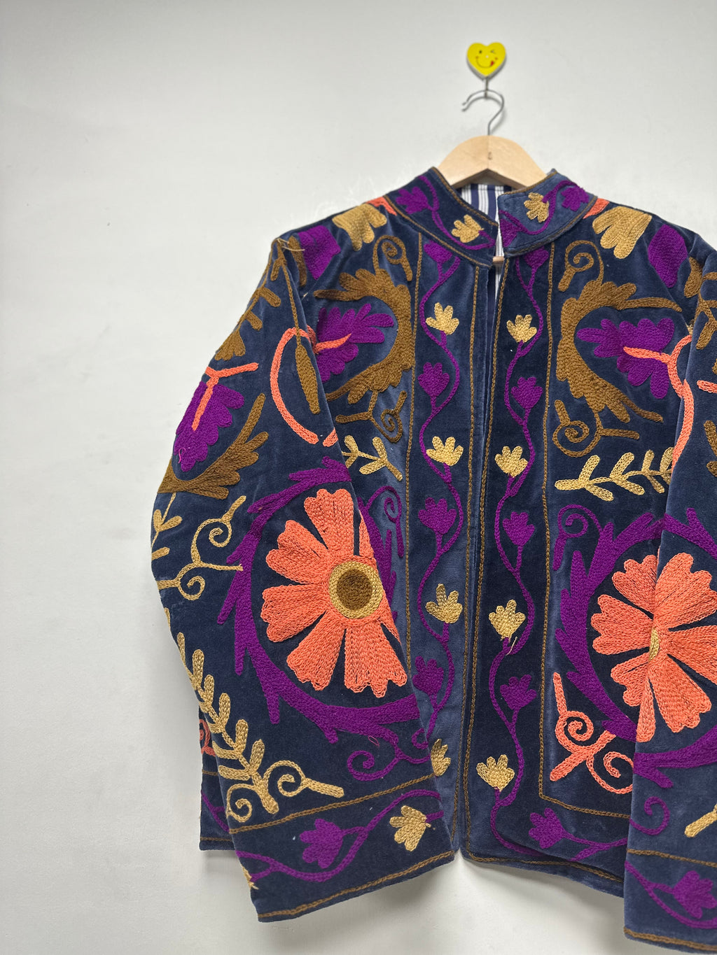 Handmade Velvet Suzani Jacket Winter Wear Jacket Womens Coat