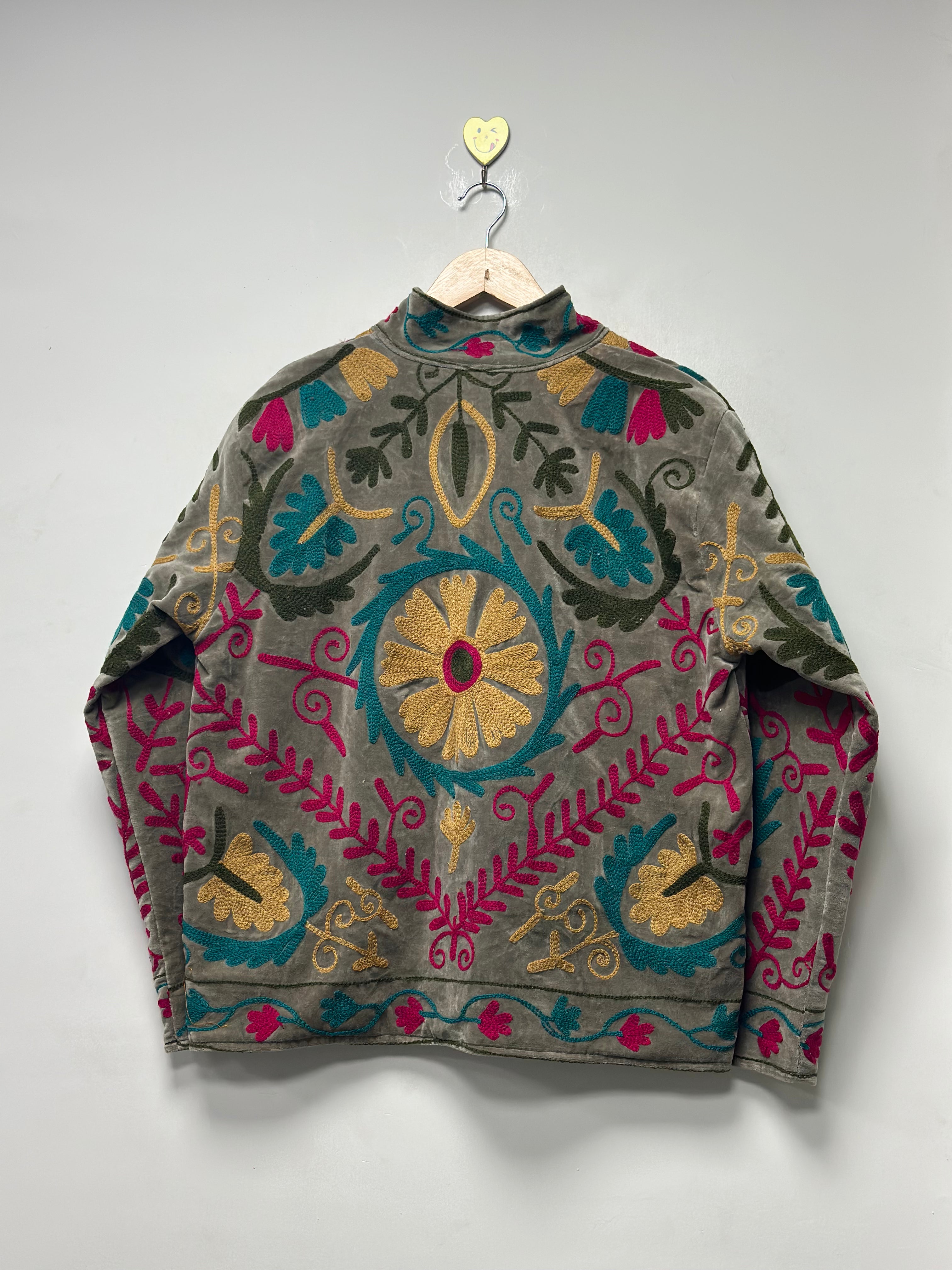 Velvet suzani jacket for women & men vitage embroidery coat