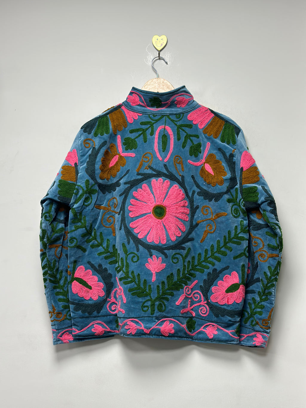 Floral embroidery bomber jacket boho kantha jacket for unisex