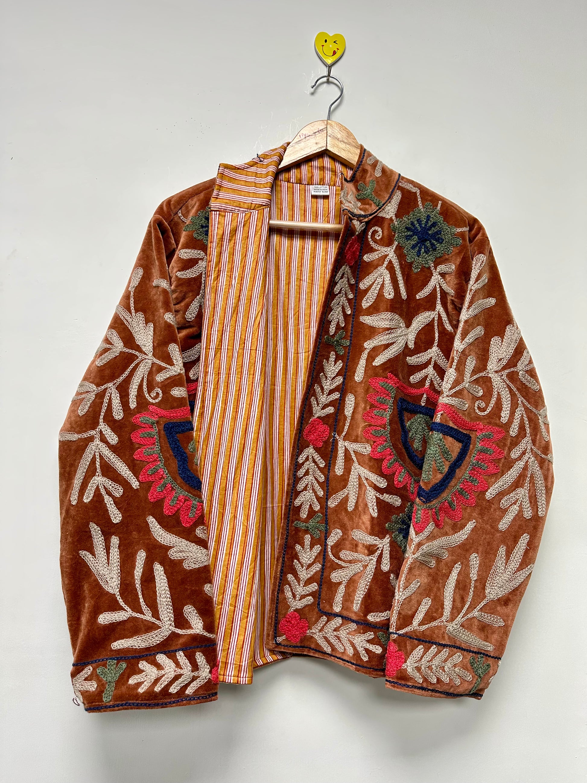 Handmade Bohemian Floral Coat for Women SUZANI jackets