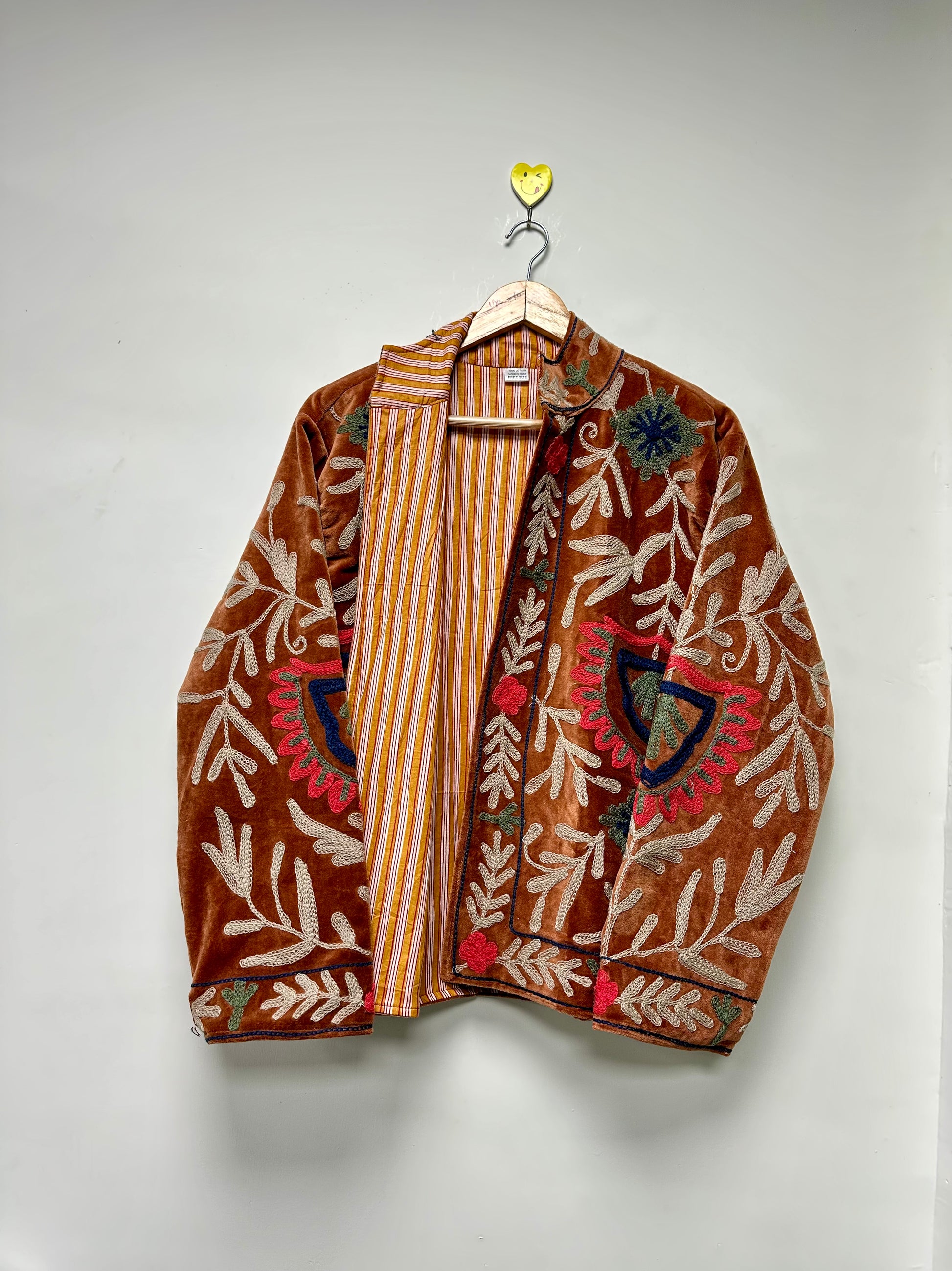 Handmade Bohemian Floral Coat for Women SUZANI jackets