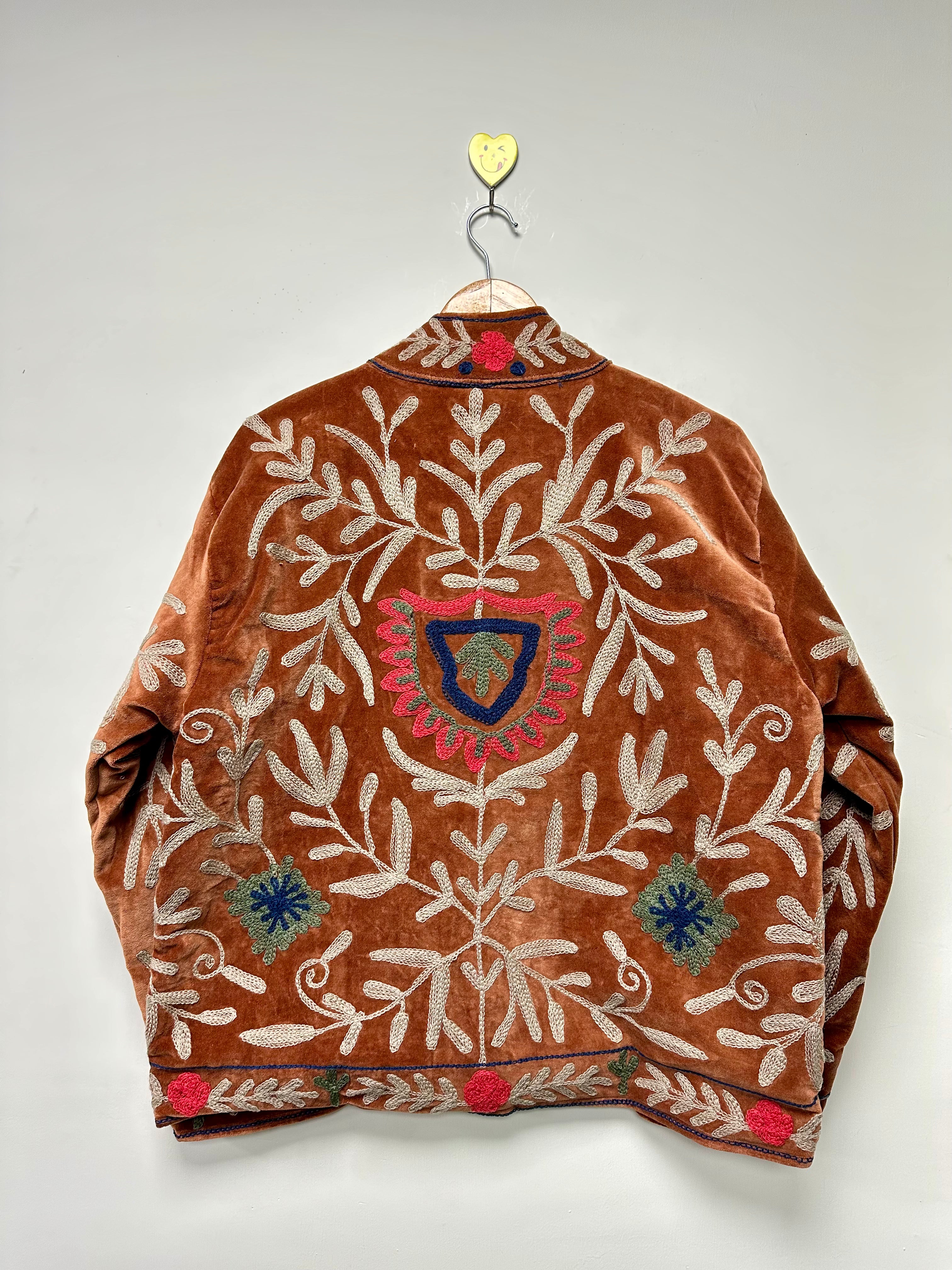 Image of Handmade Bohemian Floral Coat for Women SUZANI jackets