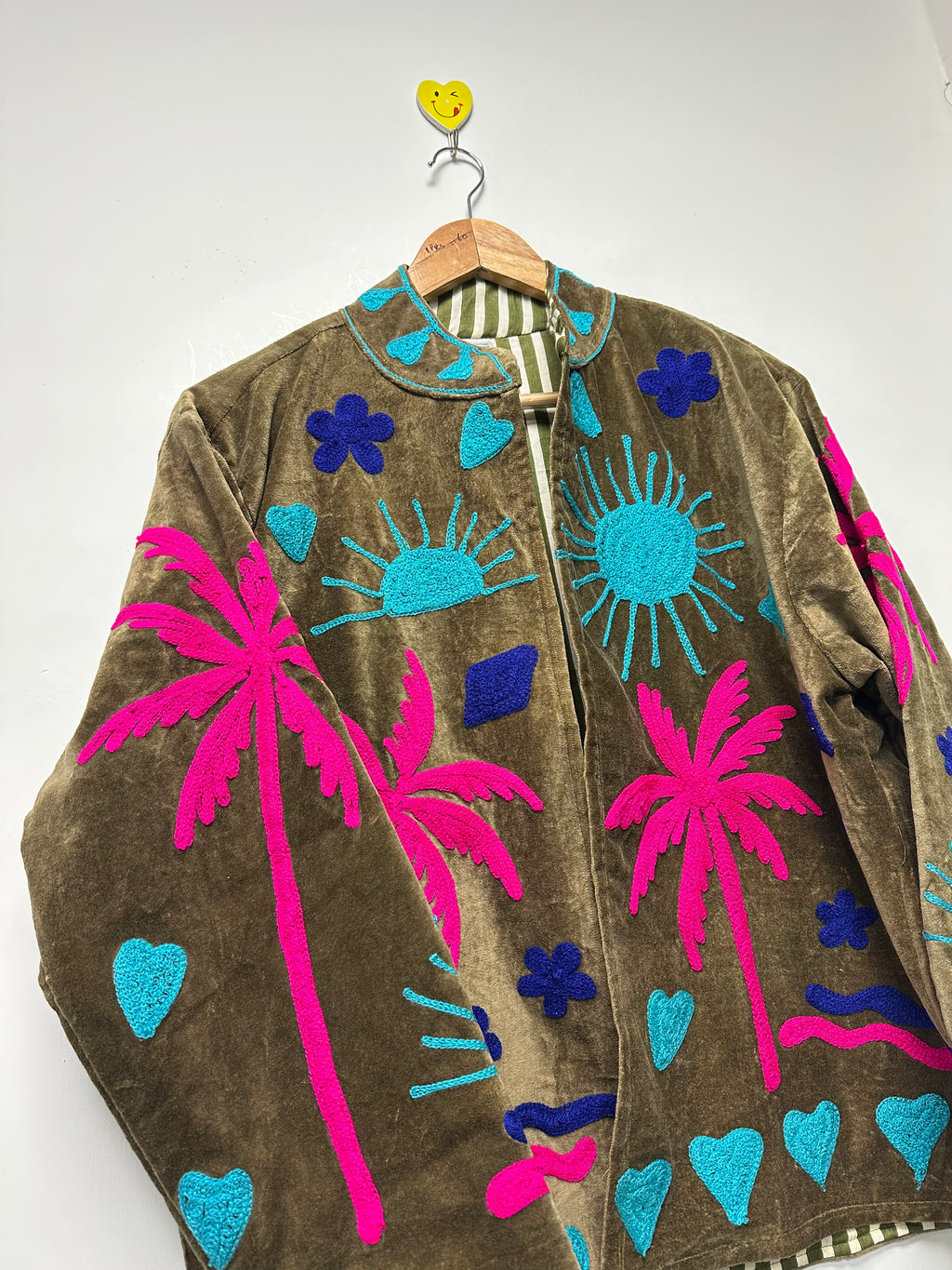 Hand Embroidery Velvet Jacket for Women