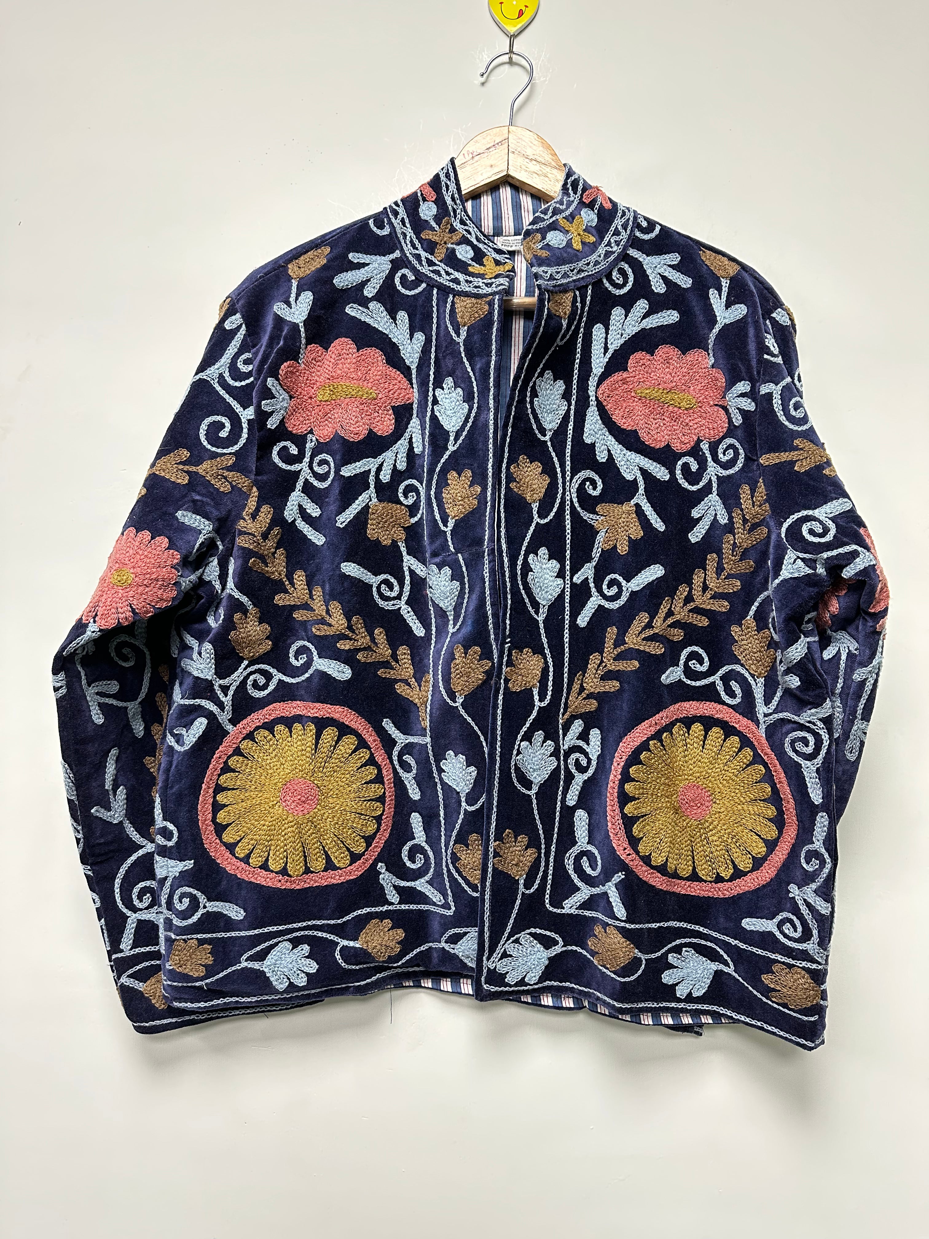 Bohemian Artistic Embroidered Winter Jacket for women