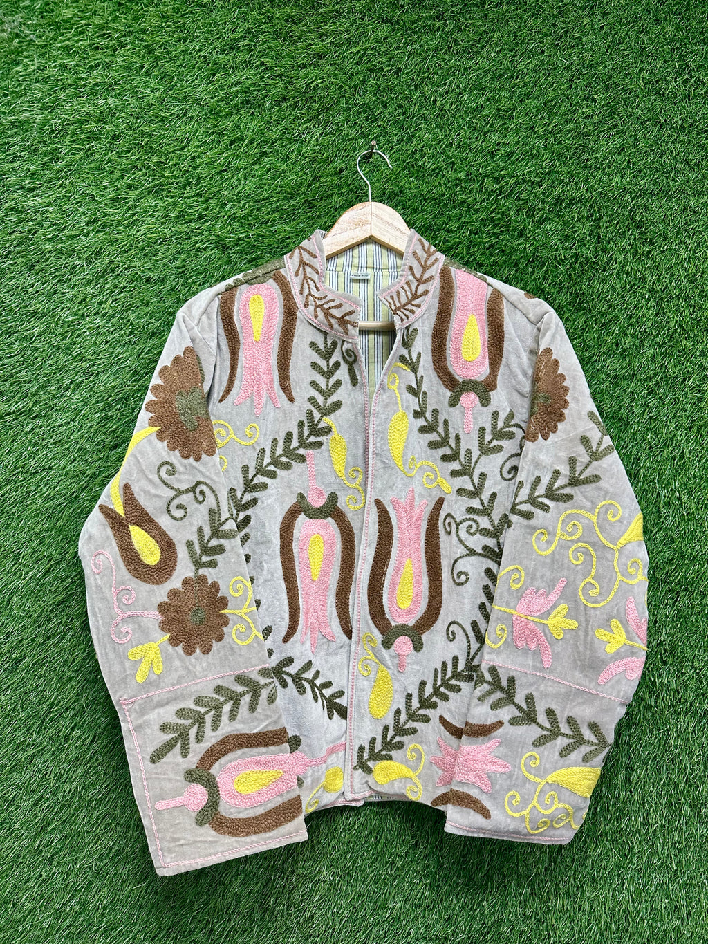 Women’s Premium Velvet Ethnic Jacket
