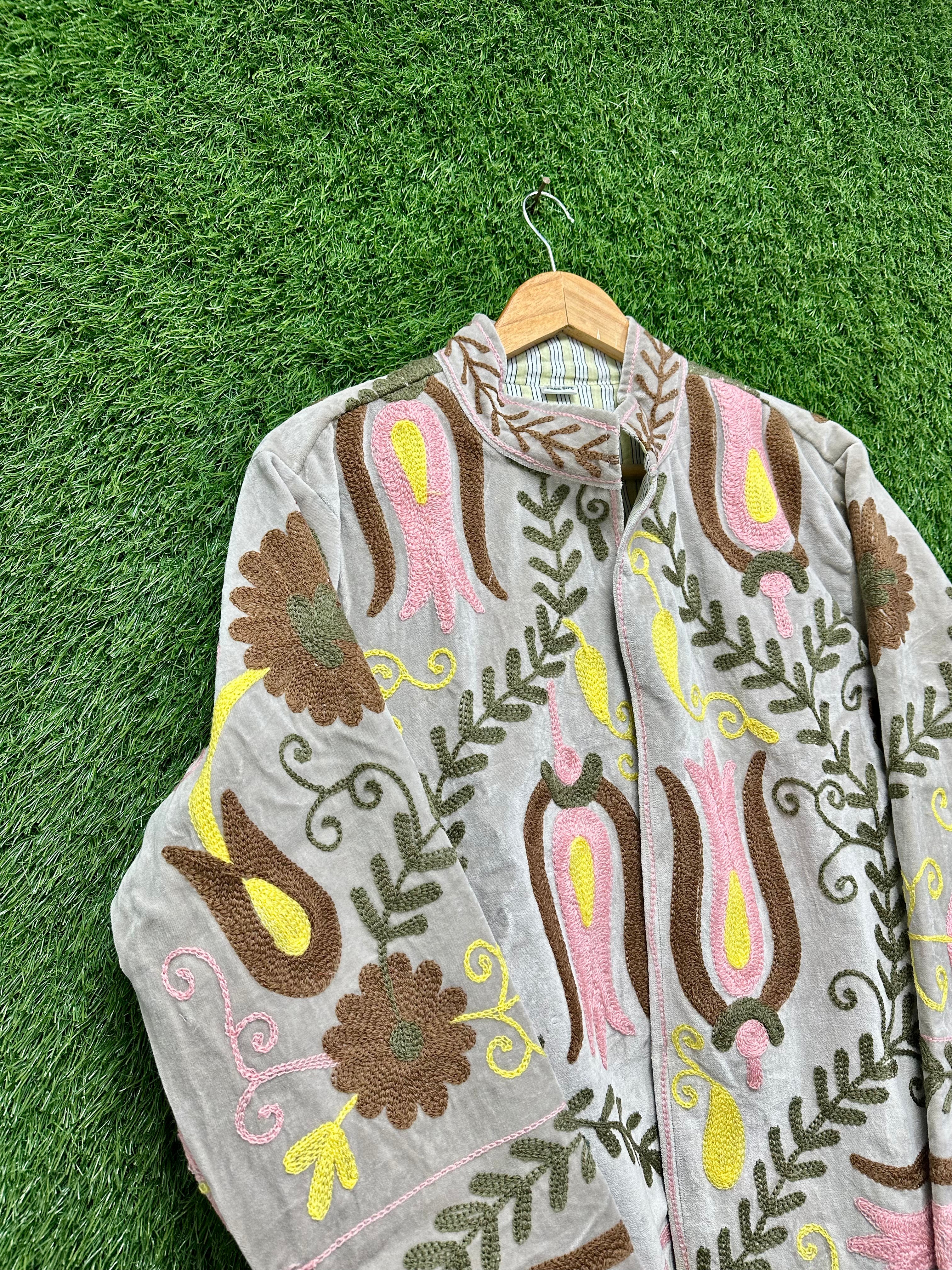 Women’s Premium Velvet Ethnic Jacket