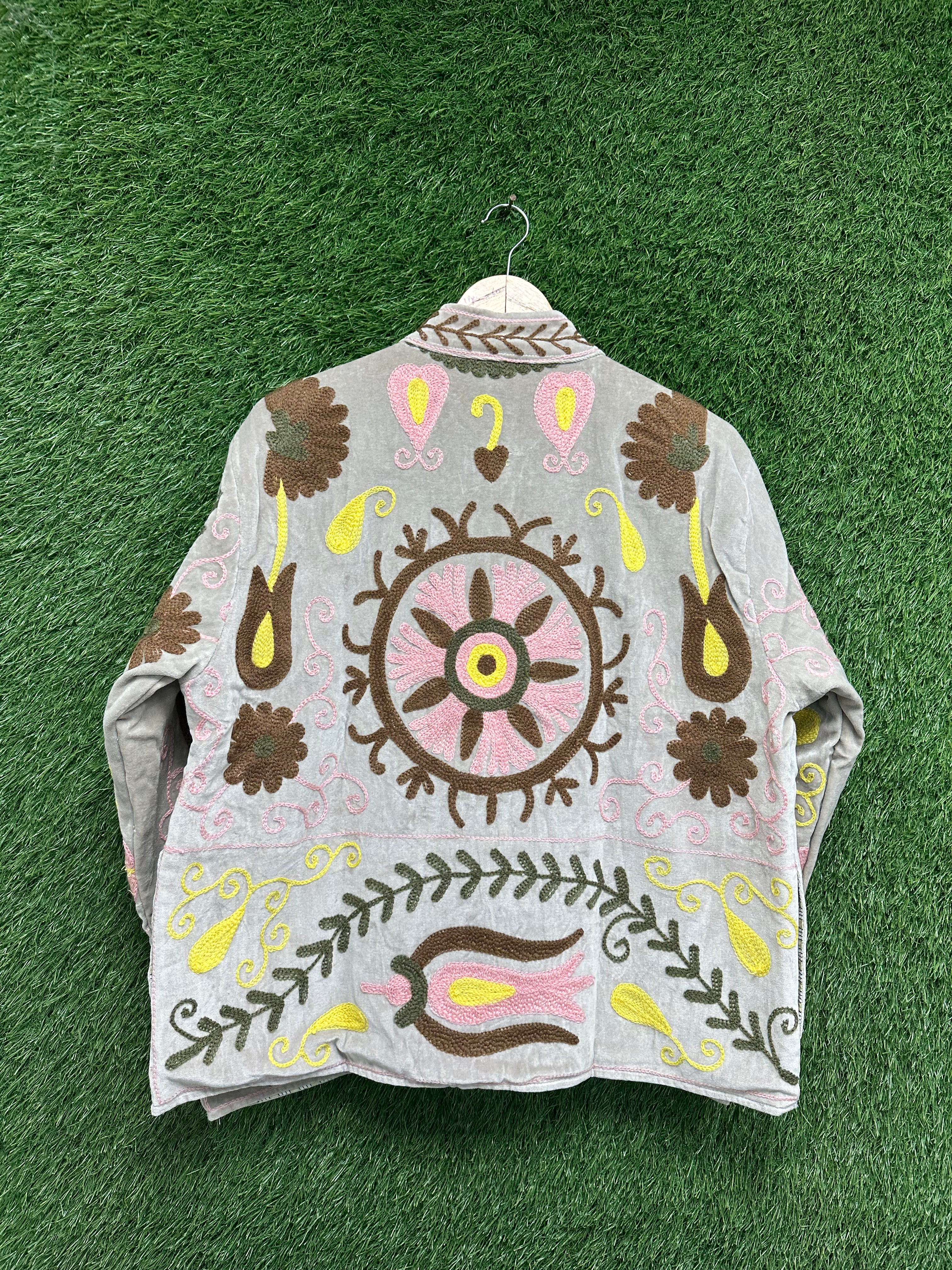 Women’s Premium Velvet Ethnic Jacket