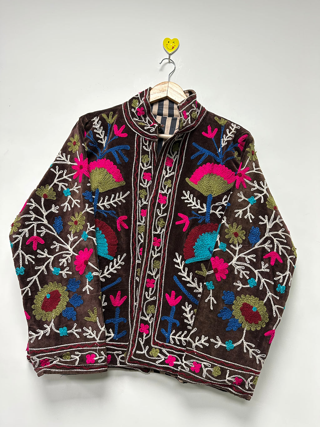 Handmade Boho Embroidery velvet Jacket