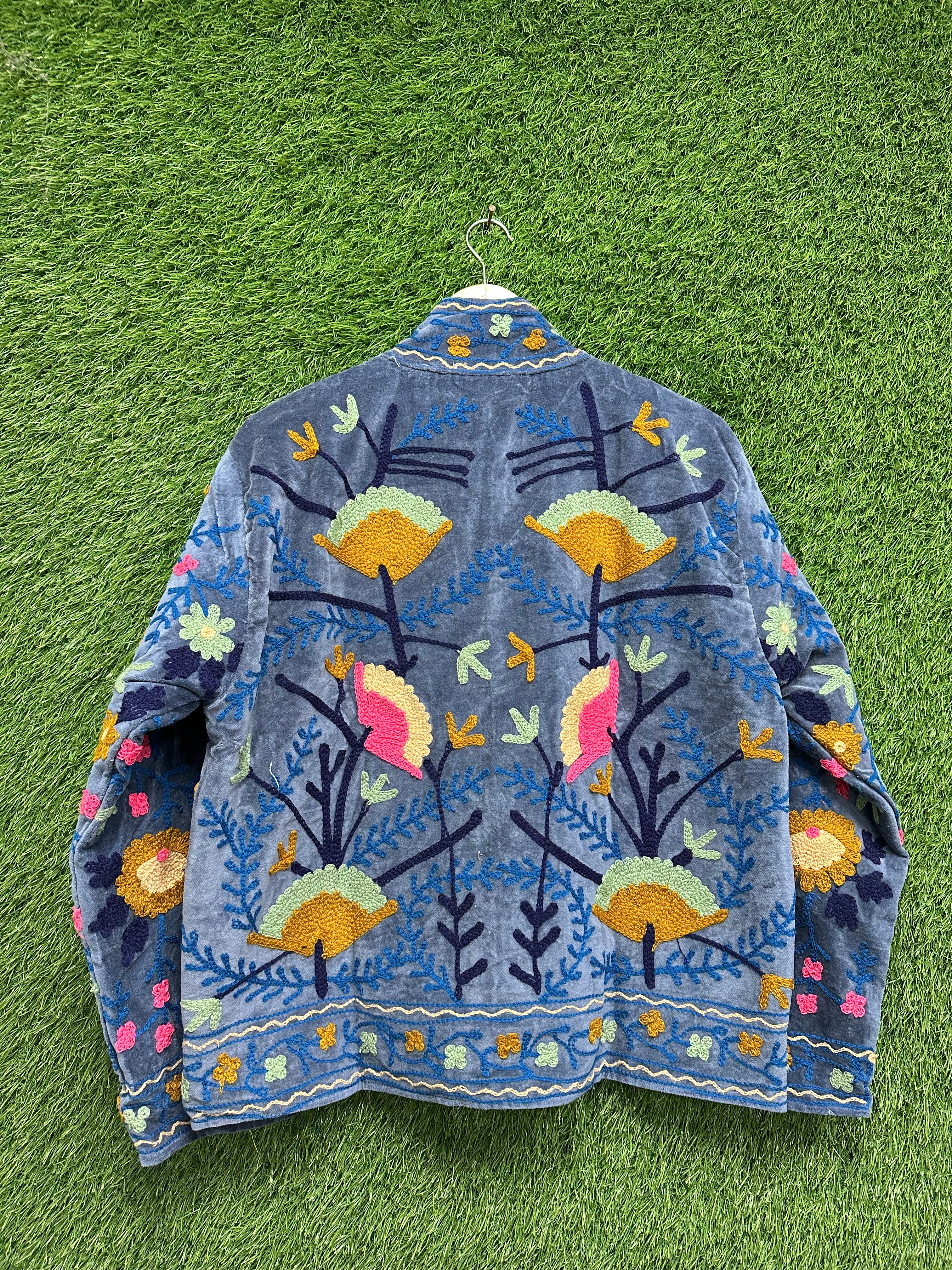 vintage floral winter wear jacket for womens & men