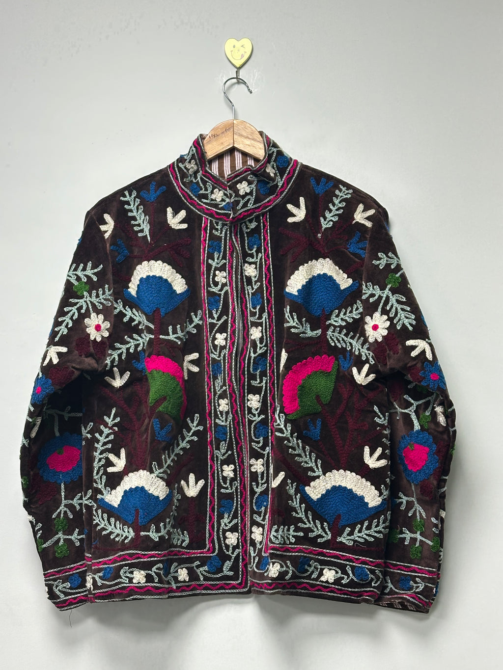 Boho hand Embroidery women winter wear jacket