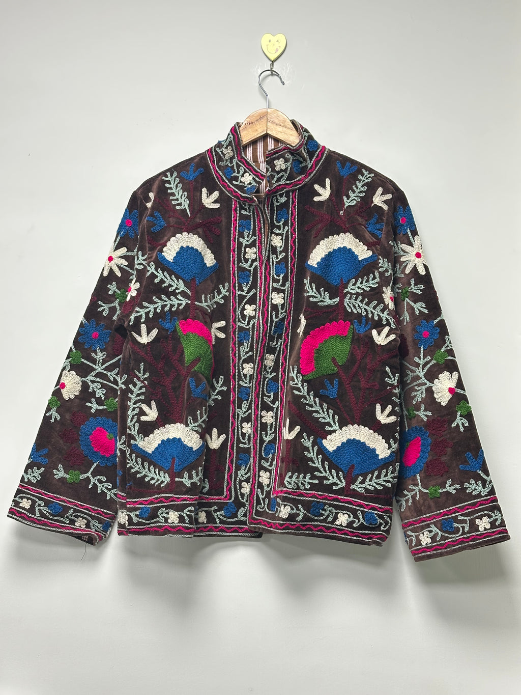 Boho hand Embroidery women winter wear jacket