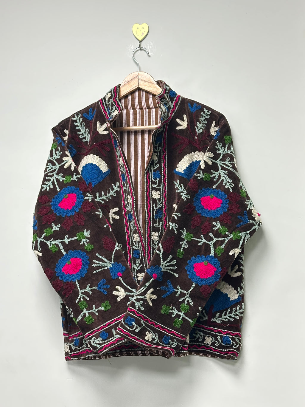 Boho hand Embroidery women winter wear jacket