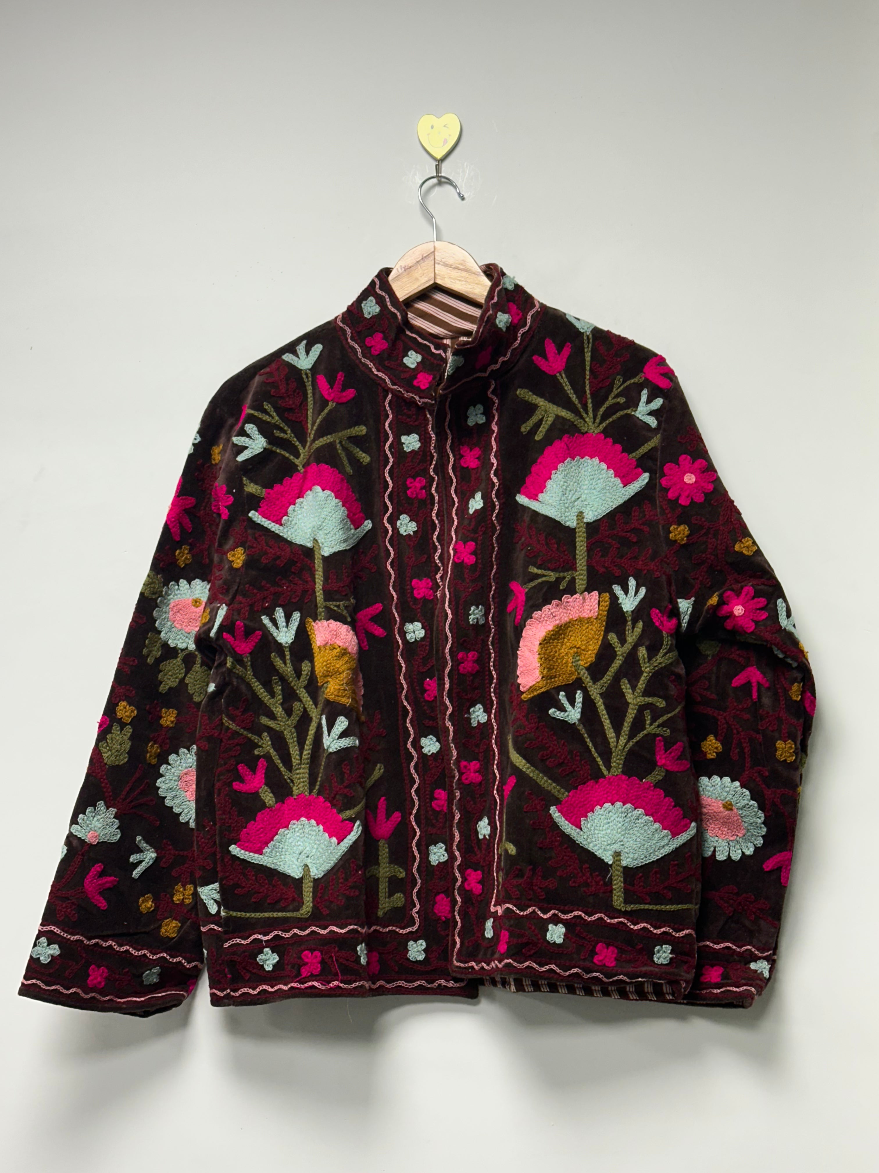 Women’s Premium Velvet suzani Jacket perfect winter wear outfit
