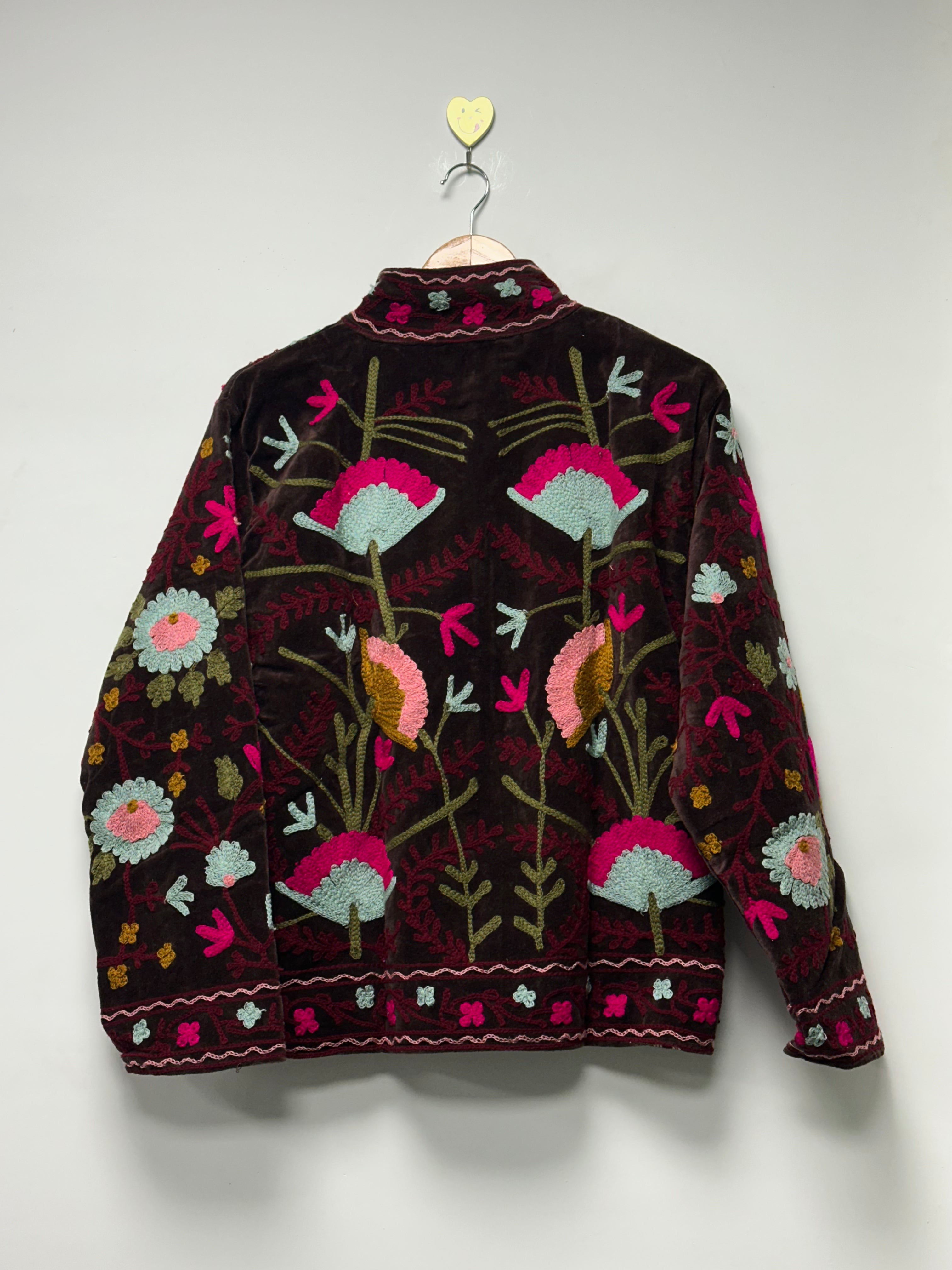 Women’s Premium Velvet suzani Jacket perfect winter wear outfit