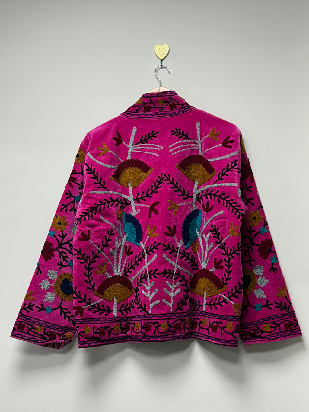 Handmade Boho Embroidery bomber Jacket