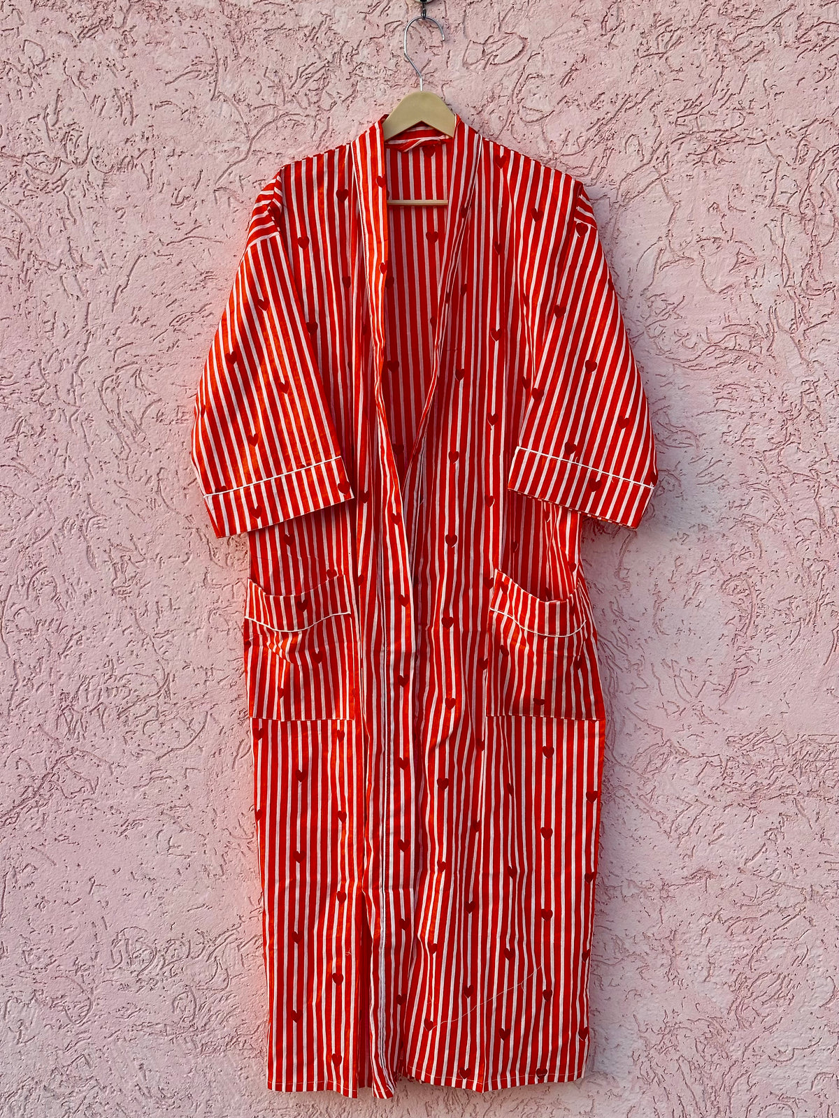 Handmade Floral Print Robe